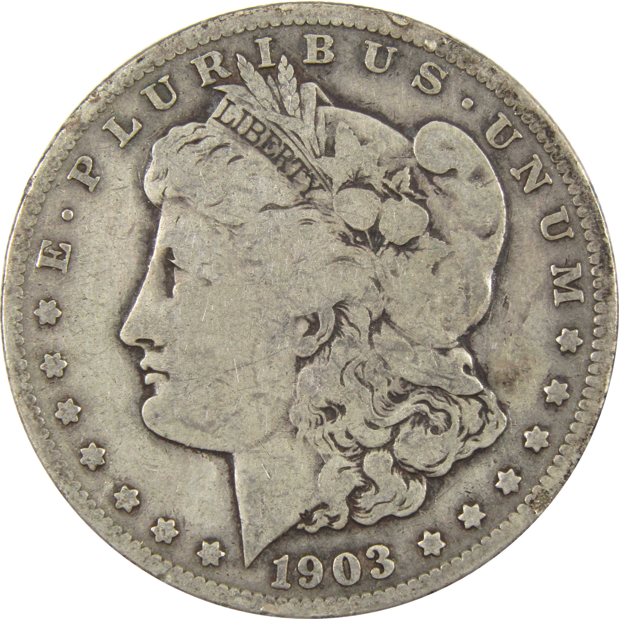 1903 S Morgan Dollar VG Very Good 90% Silver $1 Coin SKU:I10690 - Morgan coin - Morgan silver dollar - Morgan silver dollar for sale - Profile Coins & Collectibles
