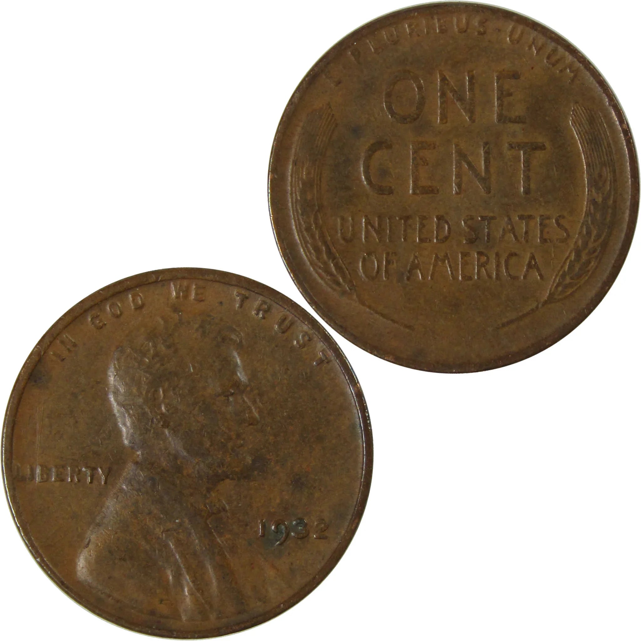 1932 Lincoln Wheat Cent F Fine Penny 1c Coin Collectible SKU:I26767