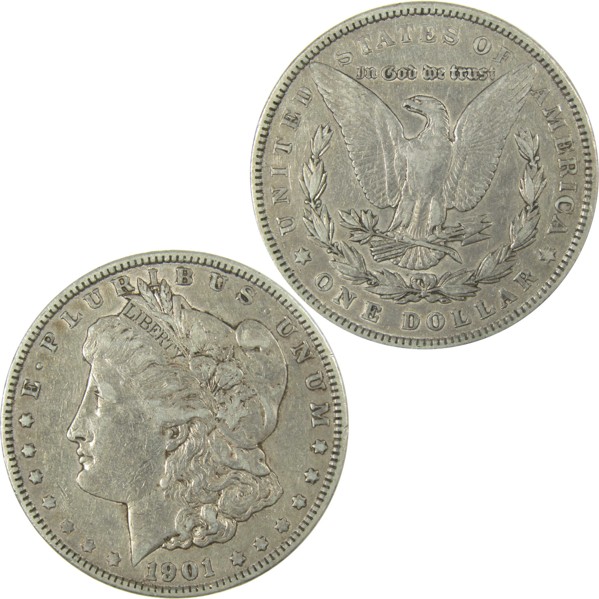1901 Morgan Silver Dollar XF EF Extremely Fine Details SKU:I28091 - Morgan coin - Morgan silver dollar - Morgan silver dollar for sale - Profile Coins & Collectibles