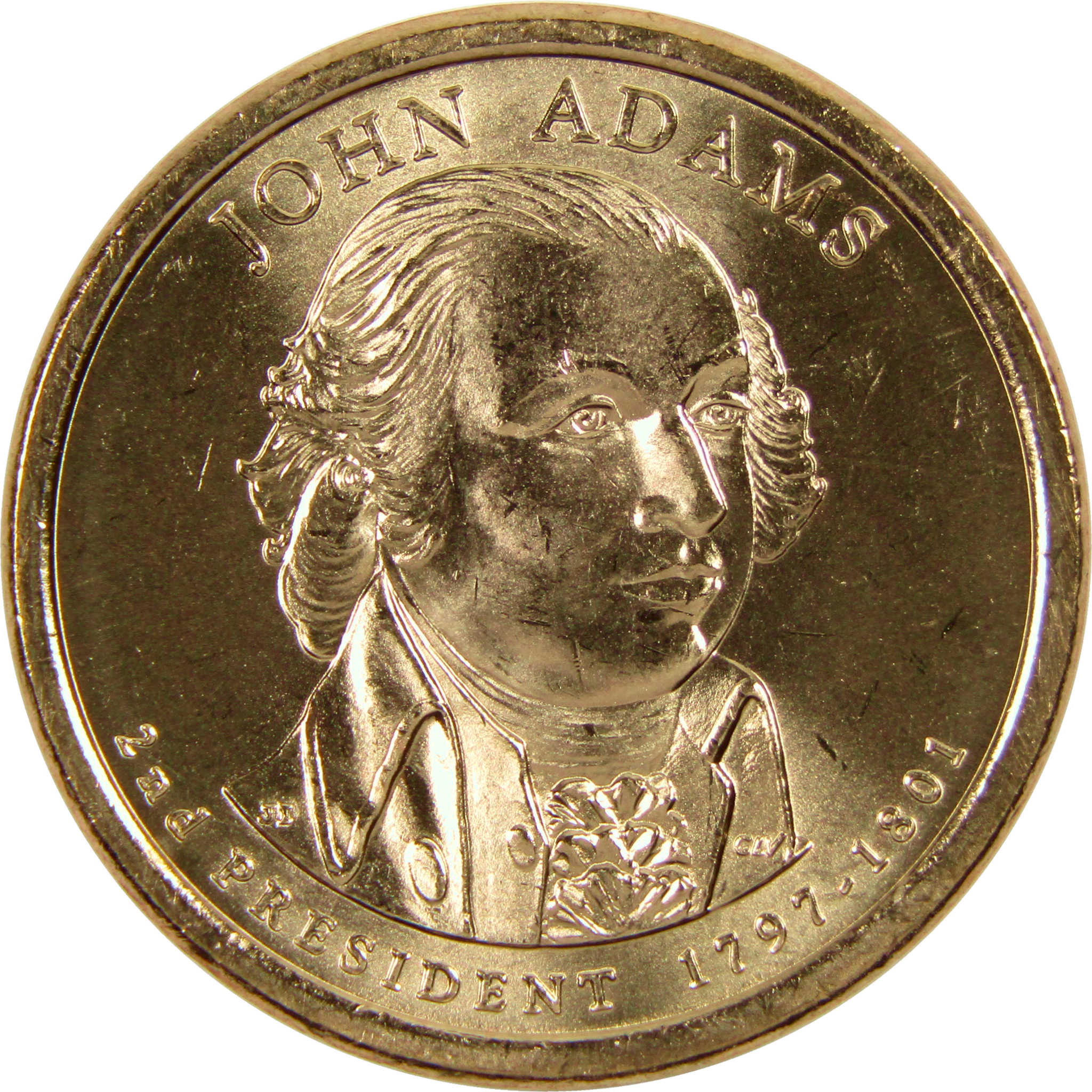 2007 P John Adams Presidential Dollar BU Uncirculated $1 Coin