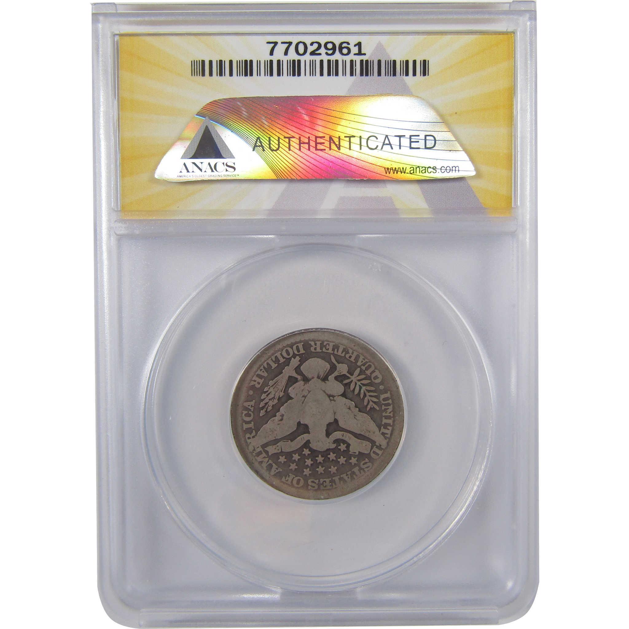 1913 Barber Quarter G 4 ANACS Silver 25c Coin SKU:I18365
