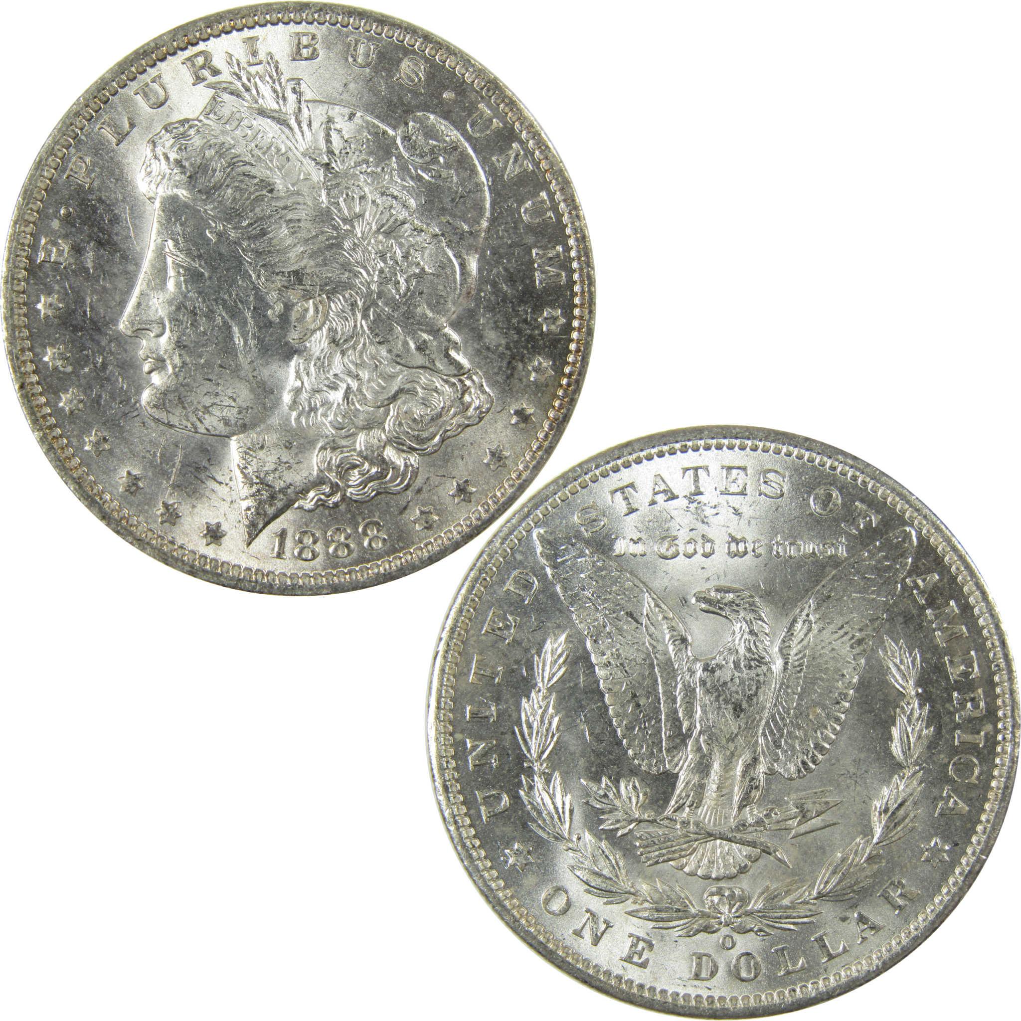 1888 O Morgan Silver Dollar Uncirculated Mint State $1 Coin SKU:I27685 - Morgan coin - Morgan silver dollar - Morgan silver dollar for sale - Profile Coins & Collectibles