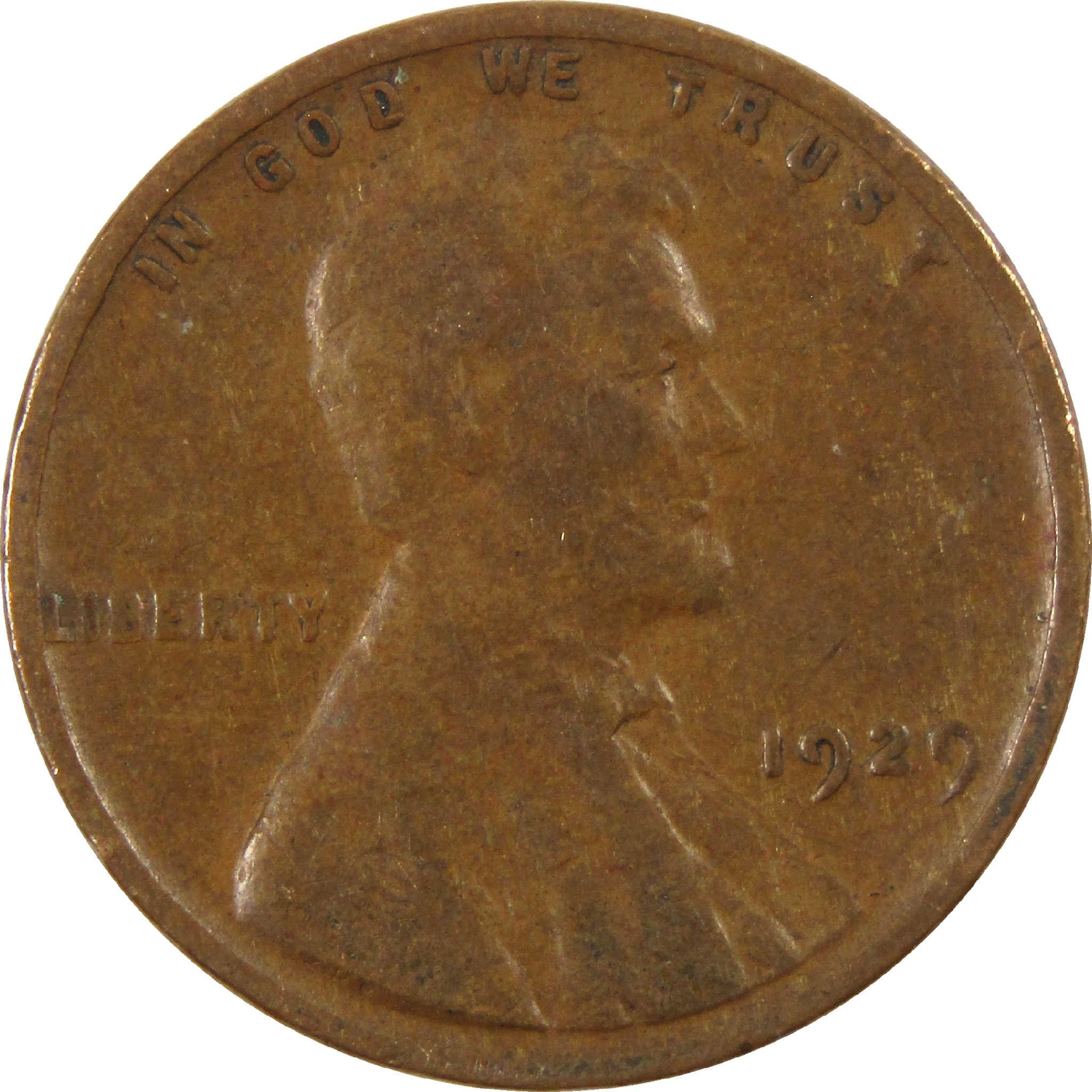 1929 Lincoln Wheat Cent G Good Penny 1c Coin
