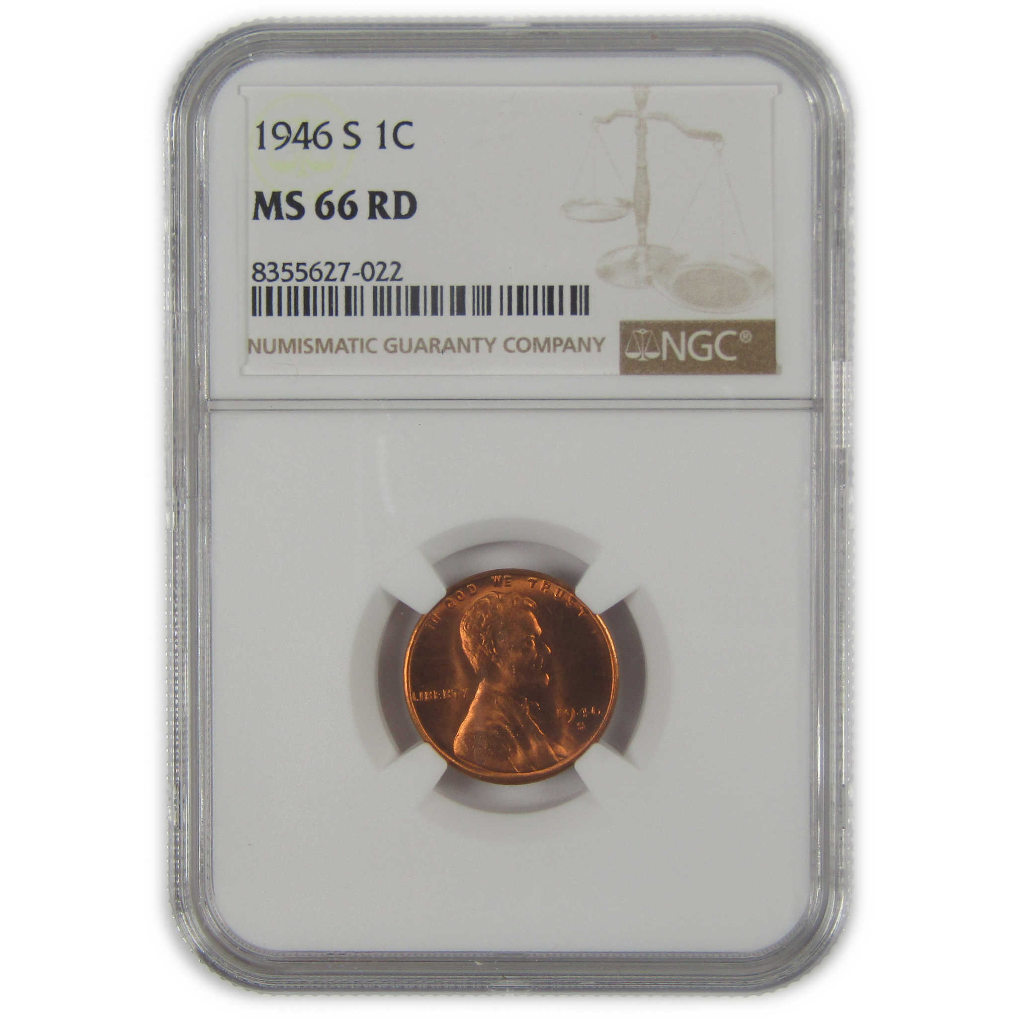 1946 S Lincoln Wheat Cent MS 66 RD NGC Penny Uncirculated SKU:I22637