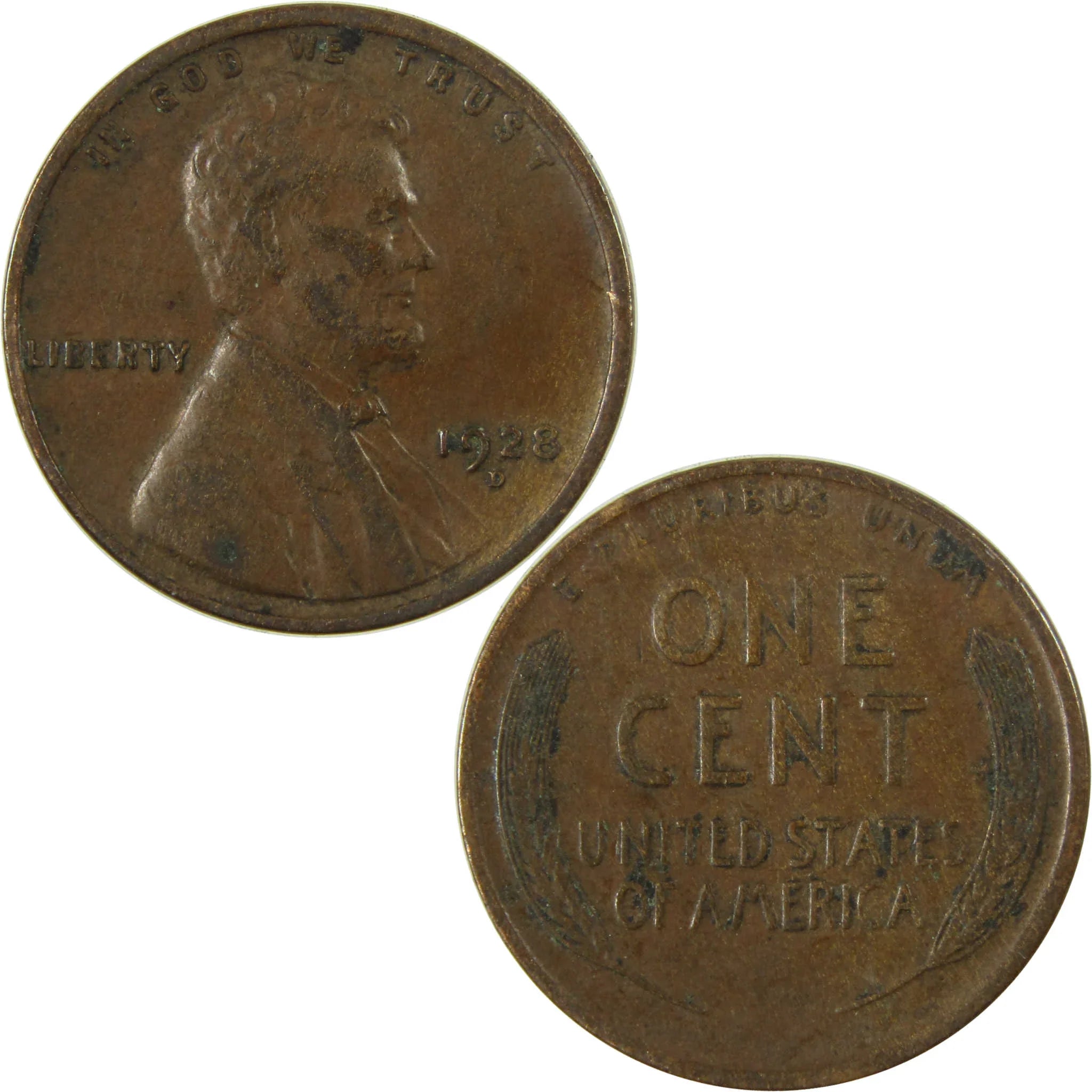 1928 D Lincoln Wheat Cent VF Very Fine Penny 1c Coin SKU:I27587