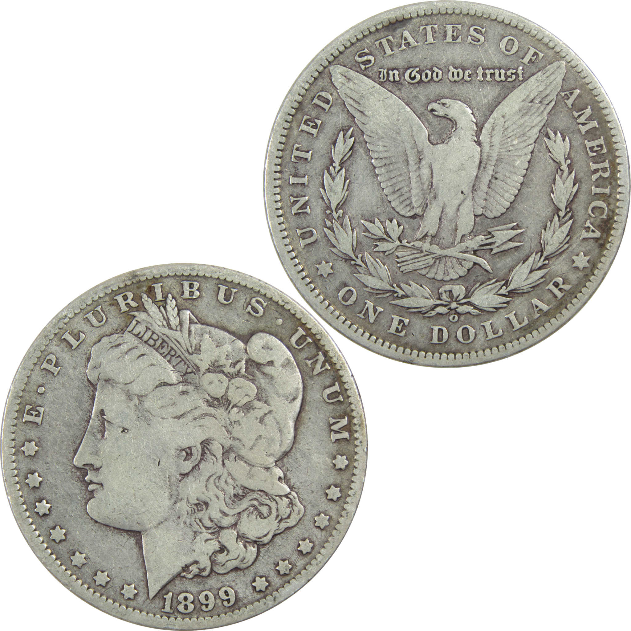 1899 O Micro O Morgan Dollar F Fine Details Silver $1 Coin SKU:I13607 - Morgan coin - Morgan silver dollar - Morgan silver dollar for sale - Profile Coins &amp; Collectibles
