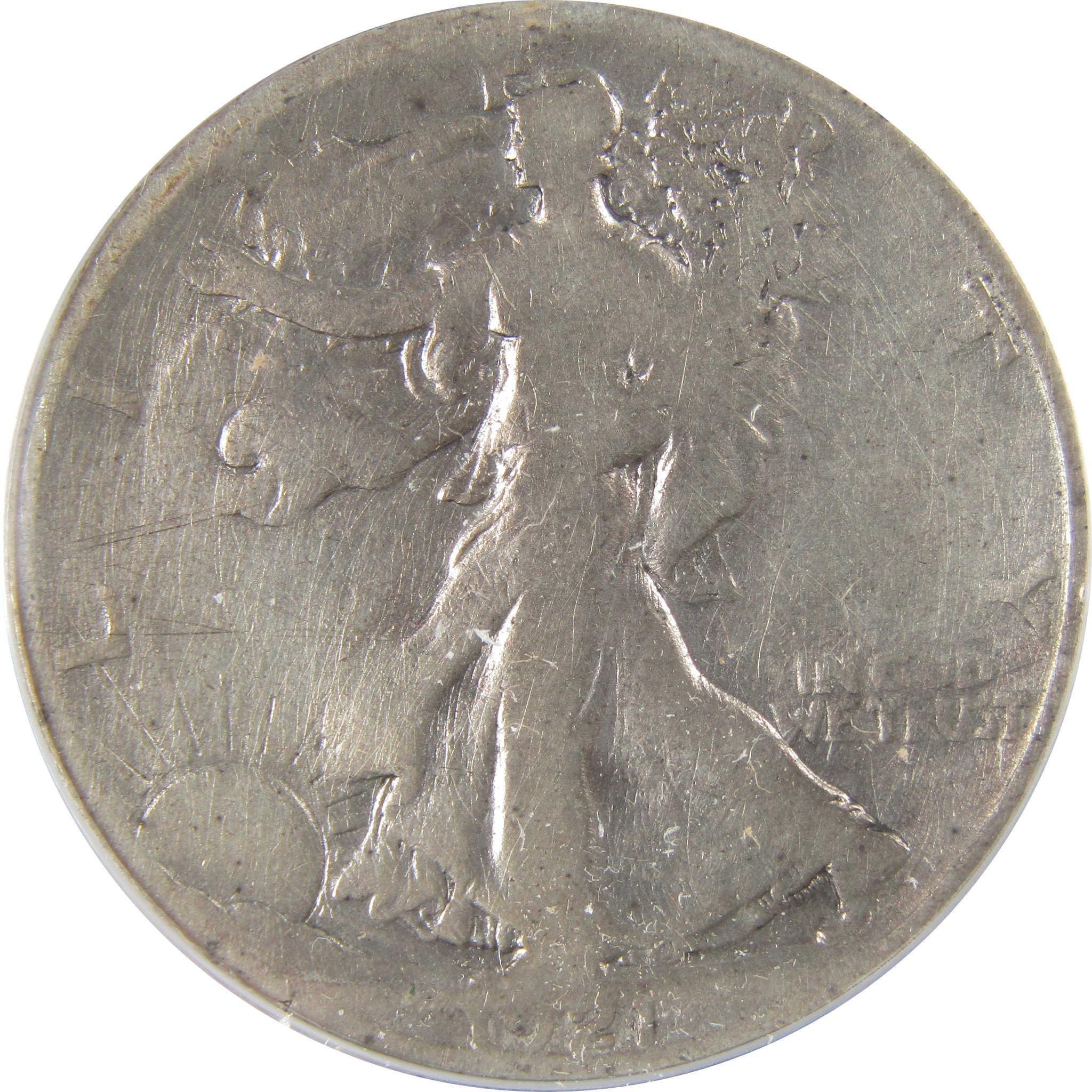 1921 S Liberty Walking Silver Half Dollar AG 3 Detail ANACS SKU:I25447