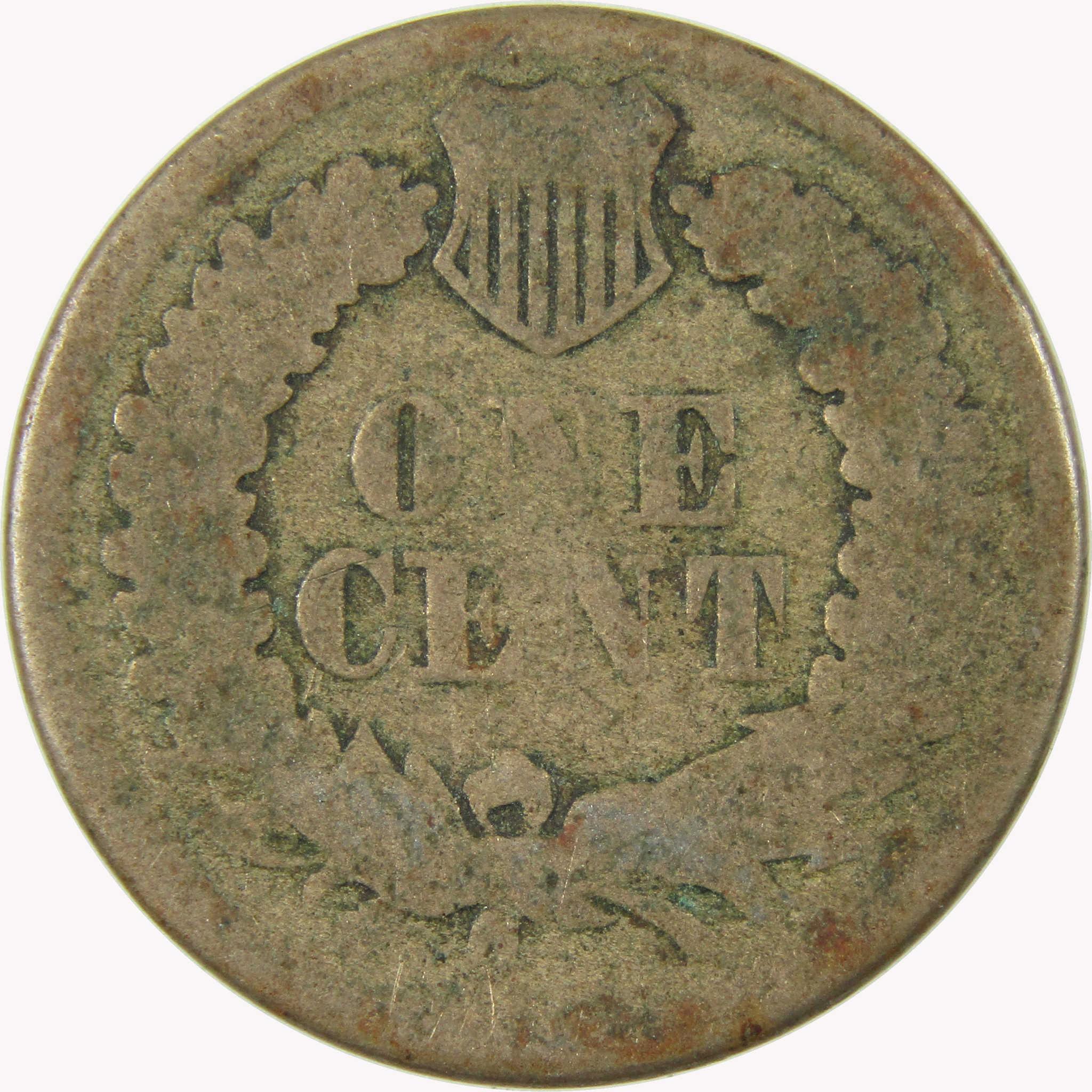 1863 Indian Head Cent AG About Good Penny 1c Coin SKU:CP1093