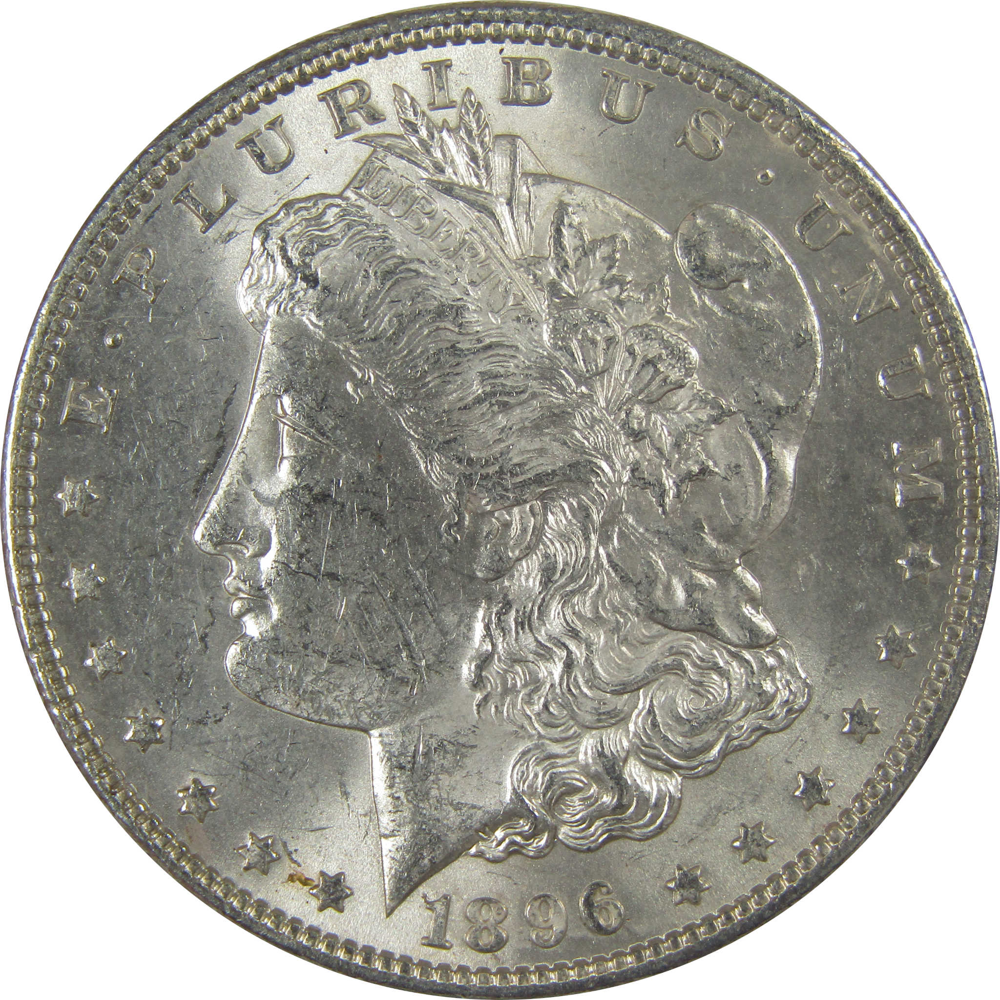 1896 Morgan Dollar Uncirculated Silver $1 Coin SKU:CPC1100 - Morgan coin - Morgan silver dollar - Morgan silver dollar for sale - Profile Coins & Collectibles