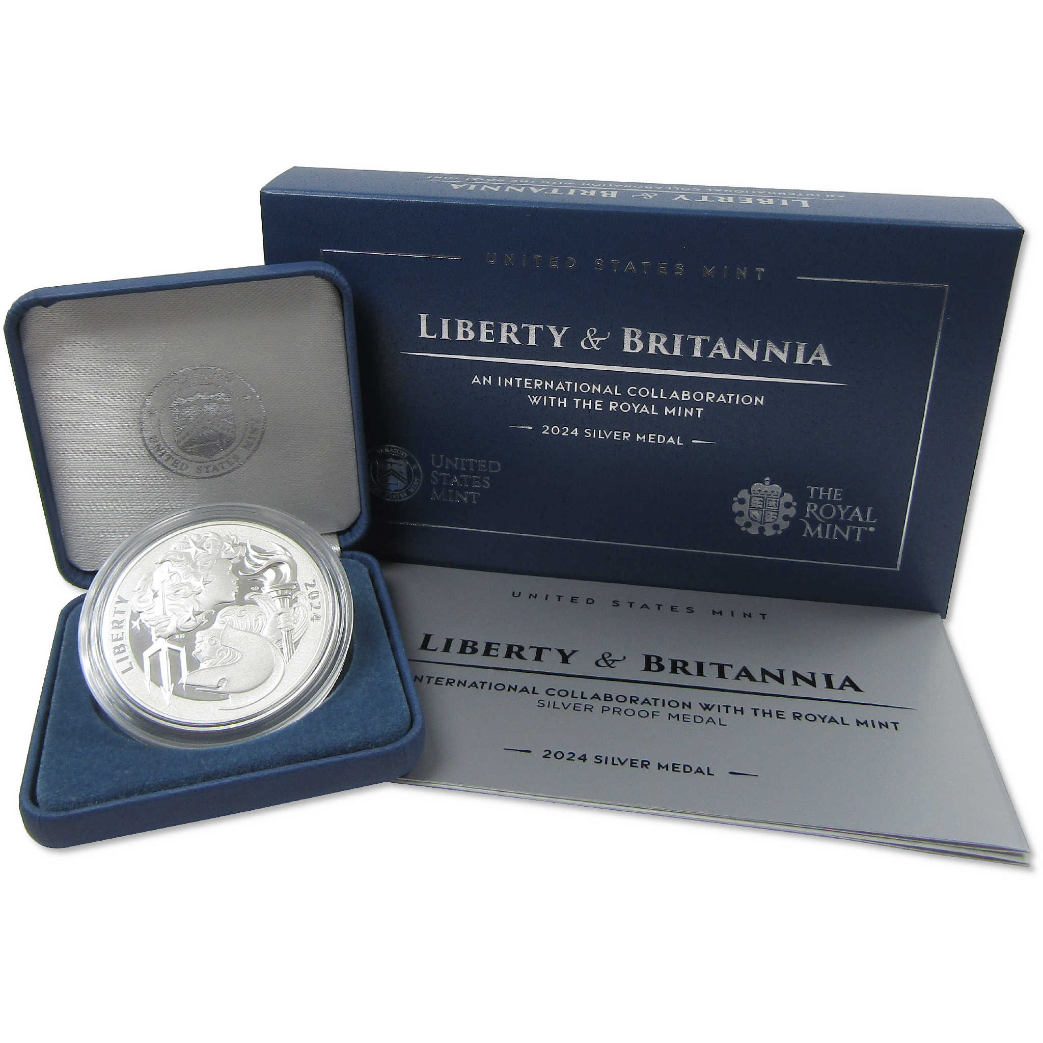 2024 Liberty & Britannia 1 oz .999 Silver Proof Medal OGP COA