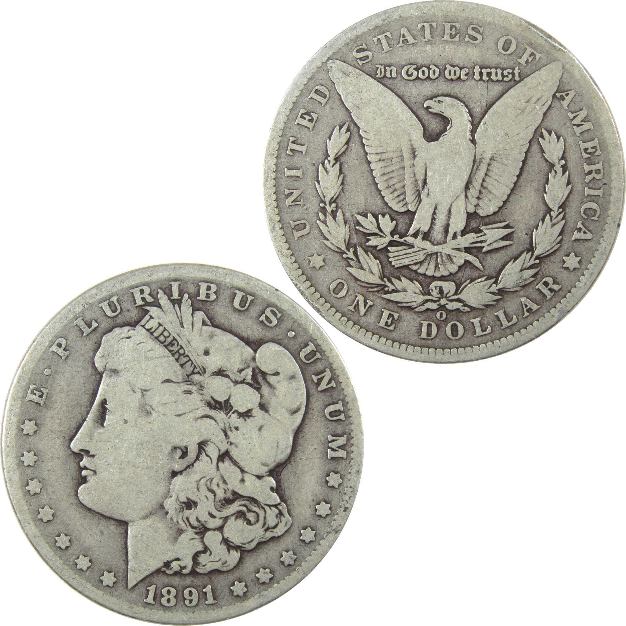 1891 O VAM-1A1 E on Rev Top 100 Morgan Silver Dollar VG SKU:I25347 - Morgan coin - Morgan silver dollar - Morgan silver dollar for sale - Profile Coins & Collectibles