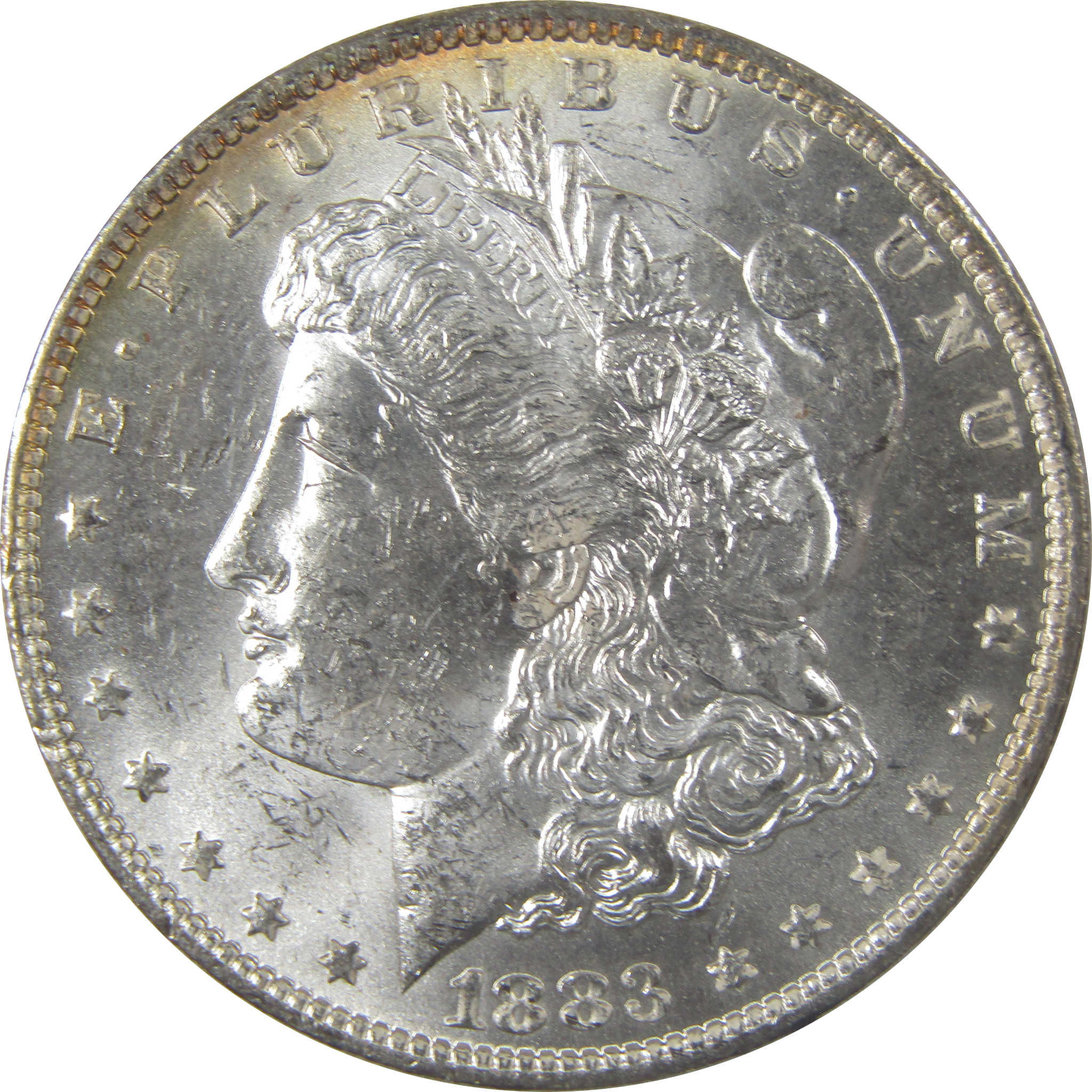 1883 O Morgan Silver Dollar Uncirculated Mint State Toned SKU:I24888