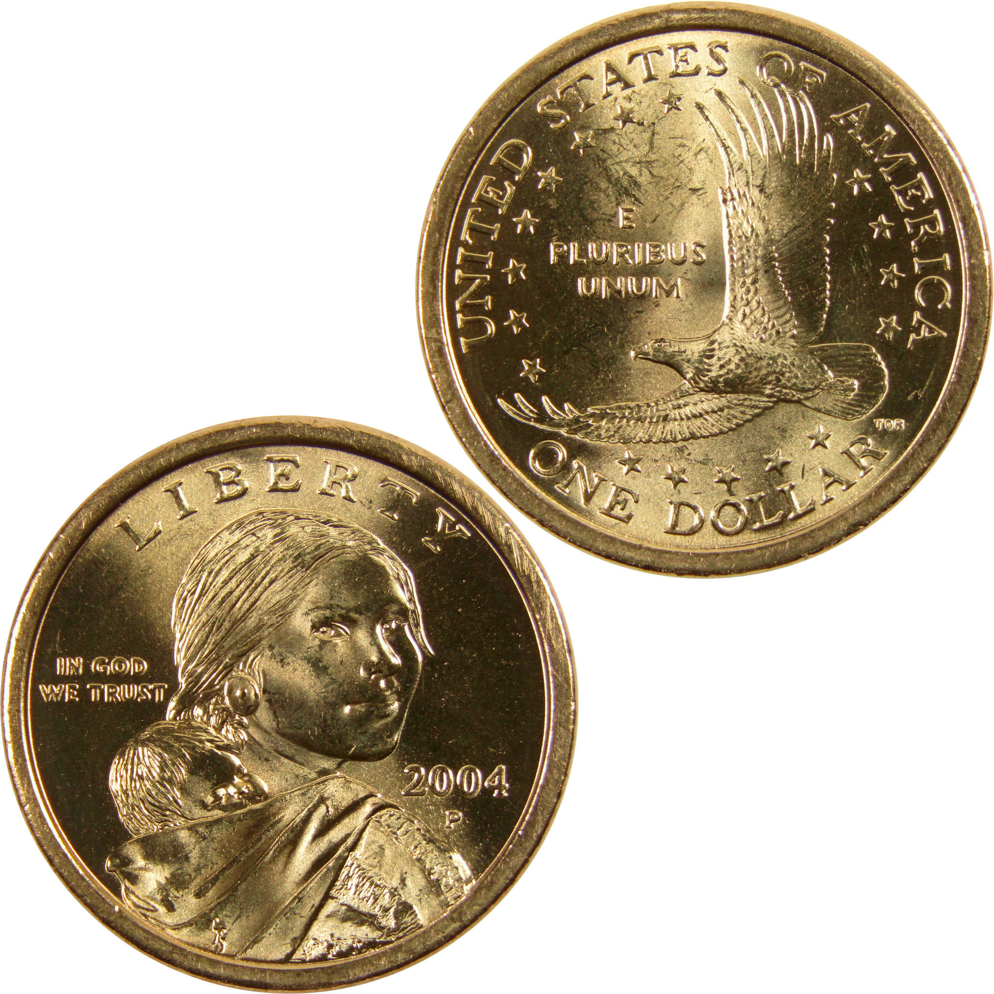 2004 P Sacagawea Native American Dollar BU Uncirculated $1 Coin