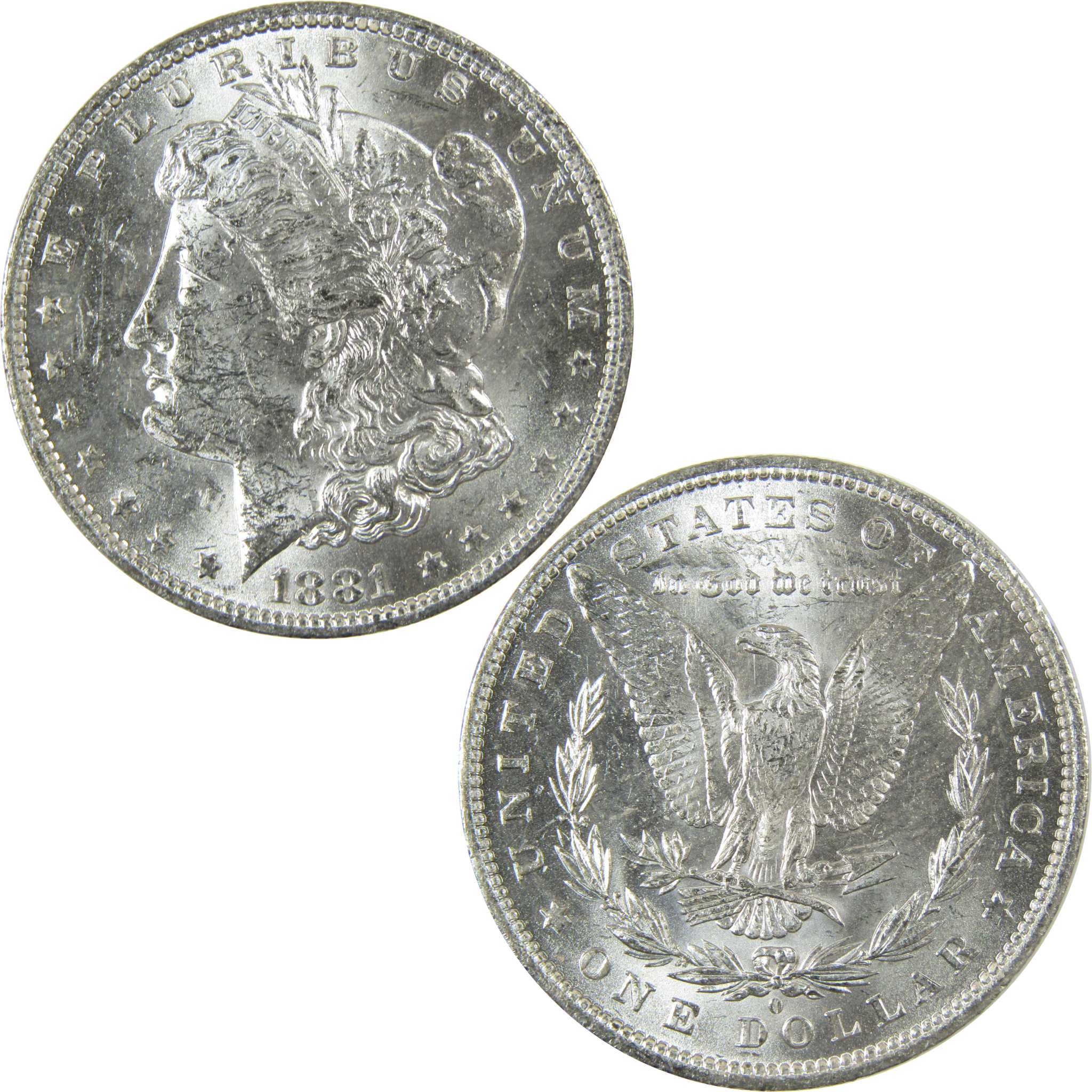 1881 O Morgan Silver Dollar Uncirculated Mint State $1 Coin SKU:I27696