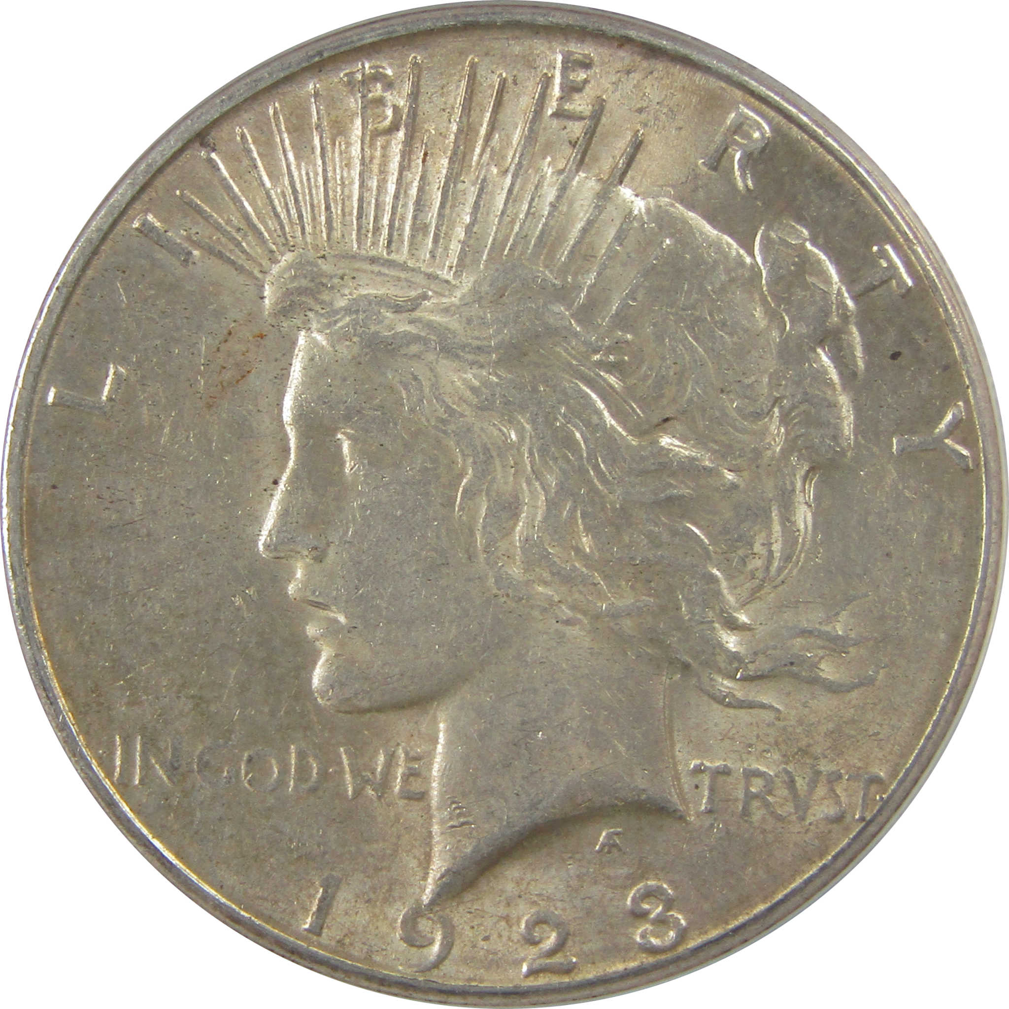 1923 S Peace Dollar AU 58 ANACS Silver $1 Coin SKU:I22160