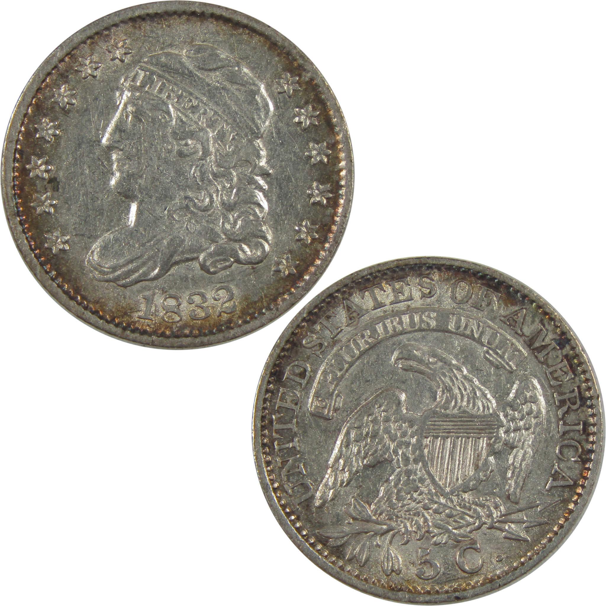 1832 Capped Bust Half Dime AU About Uncirculated Silver SKU:I20975