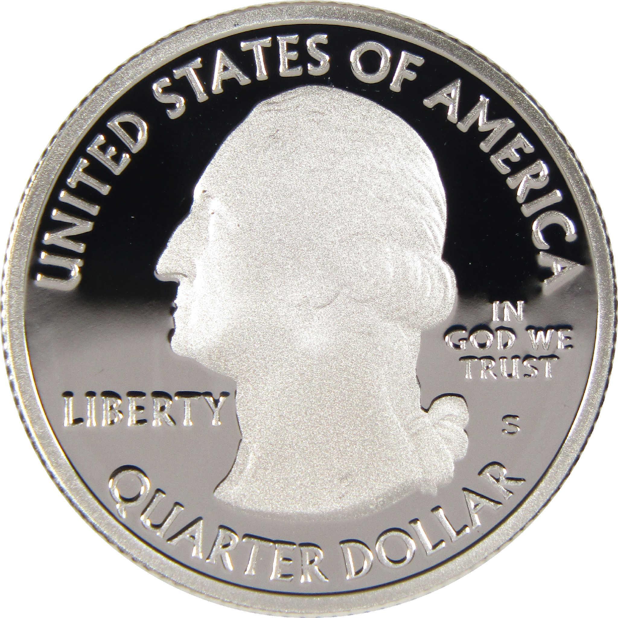 United States quarter dollar coin obverse with George Washington profile