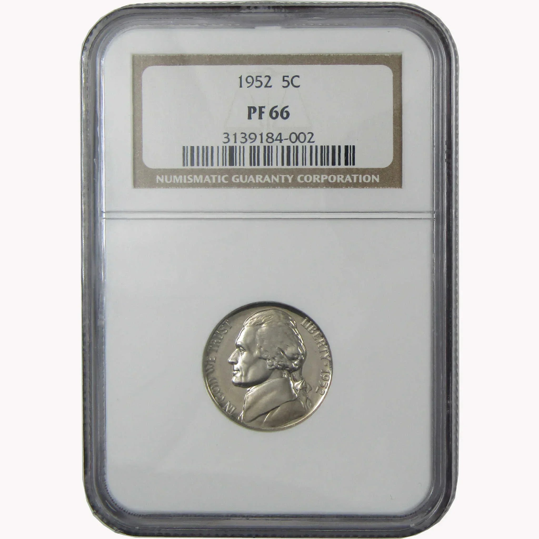 1952 Jefferson Nickel PF 66 NGC Proof 5c Coin SKU:I26434