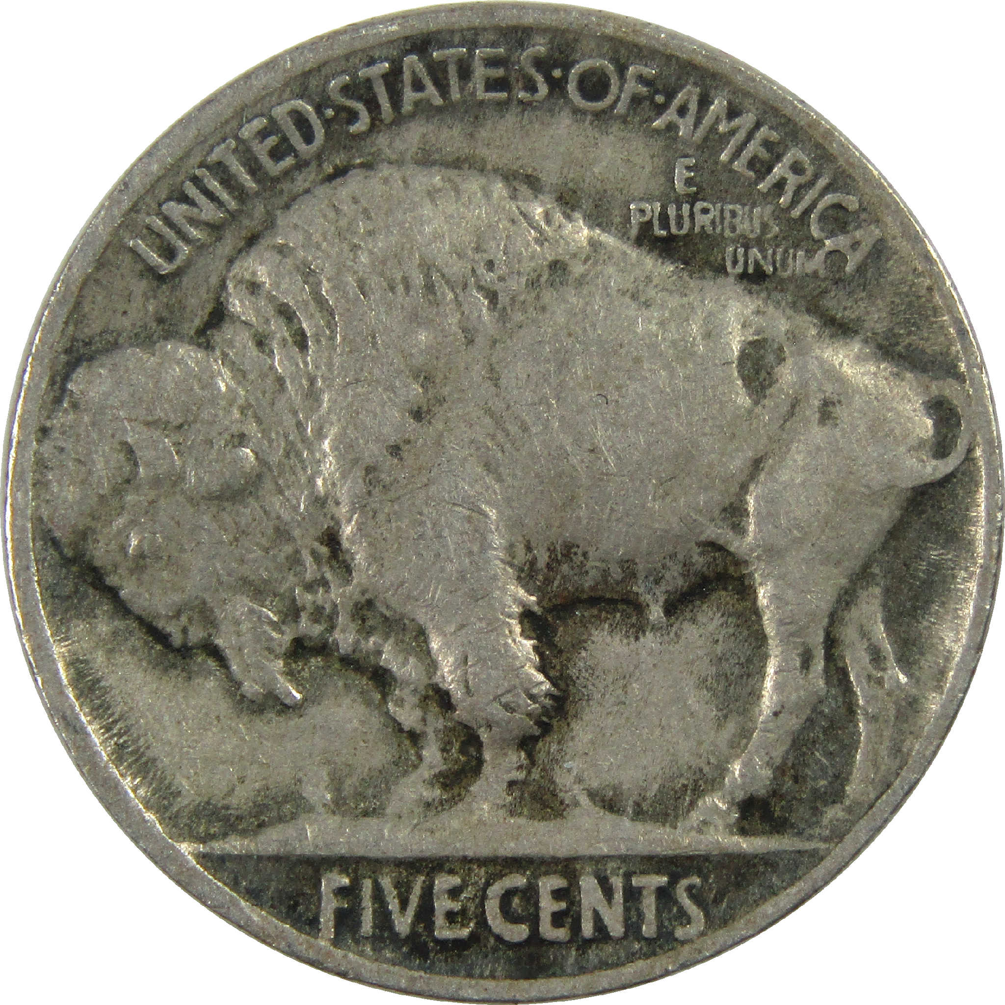1913 Type 2 Indian Head Buffalo Nickel G Good 5c Coin SKU:I12604