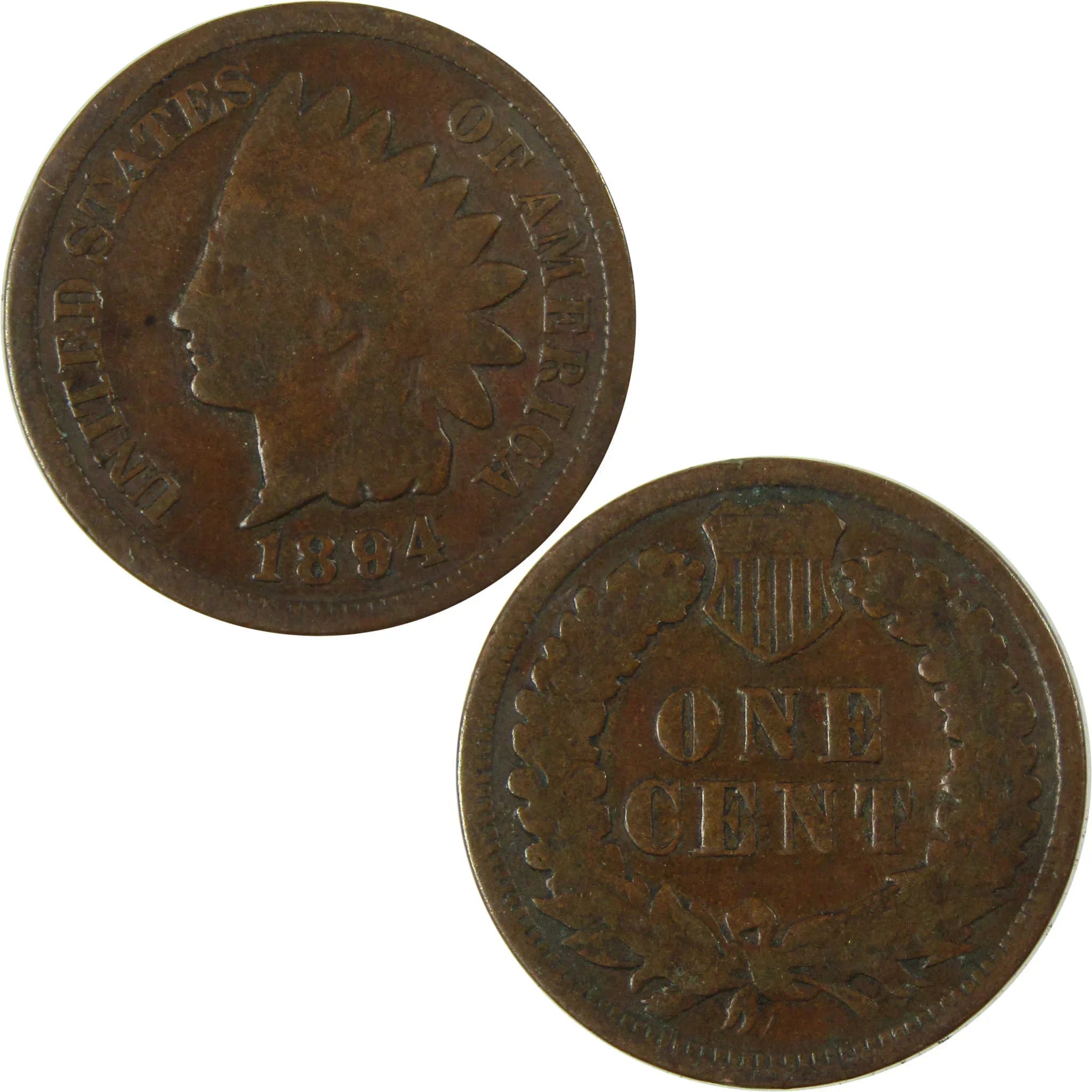 1894 Indian Head Cent G Good Penny 1c Coin Collectible SKU:I26555