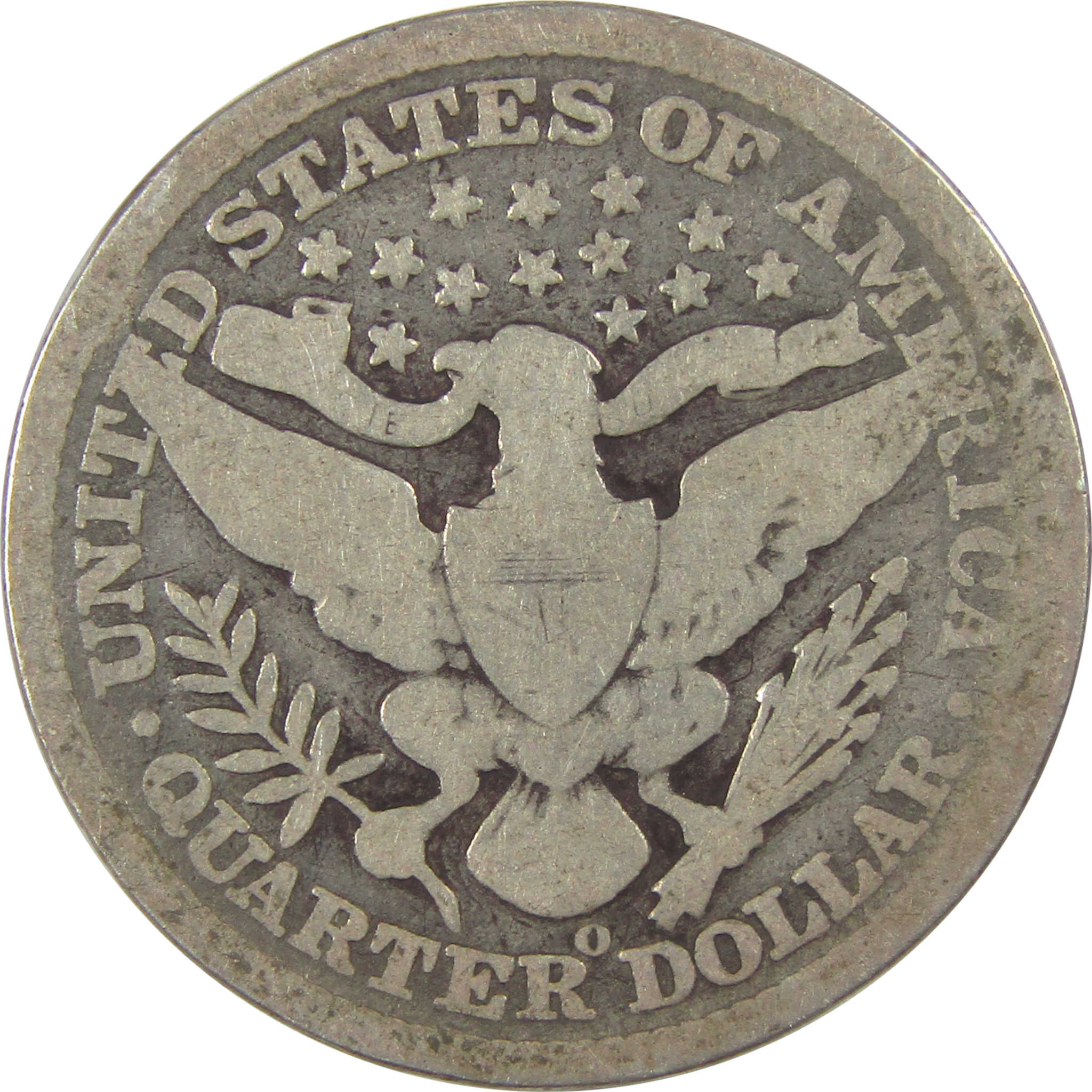 1896 O Barber Quarter AG About Good Silver 25c Coin SKU:I21872