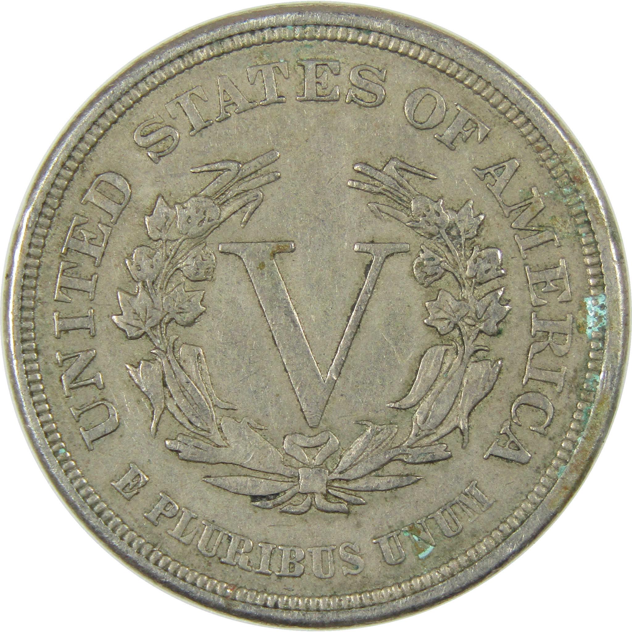 1883 No Cents Liberty Head V Nickel VF Very Fine 5c Coin SKU:I27240