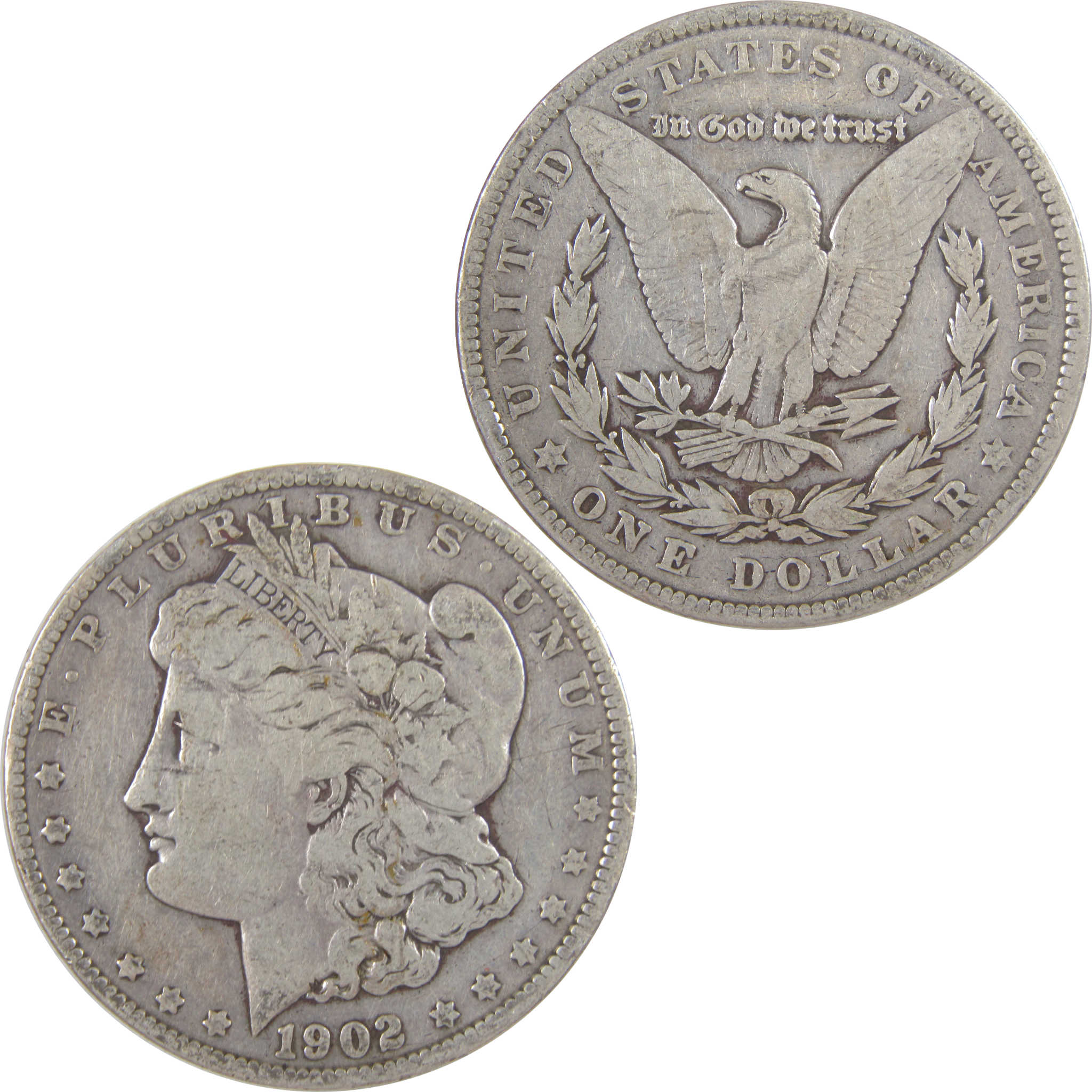 1902 Morgan Dollar F Fine Silver $1 Coin SKU:I18741 - Morgan coin - Morgan silver dollar - Morgan silver dollar for sale - Profile Coins & Collectibles