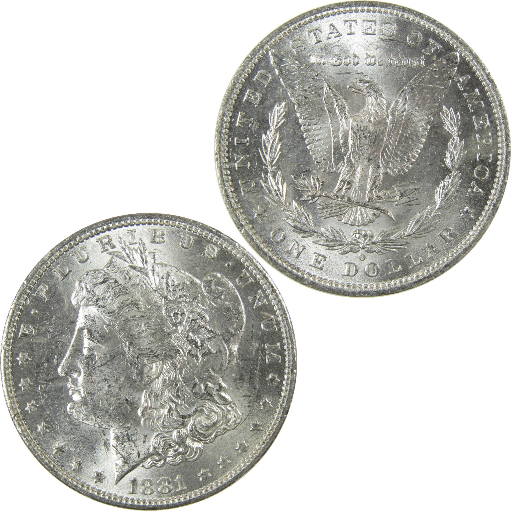 1881 O Morgan Silver Dollar Uncirculated Mint State $1 Coin SKU:I27708 - Morgan coin - Morgan silver dollar - Morgan silver dollar for sale - Profile Coins & Collectibles