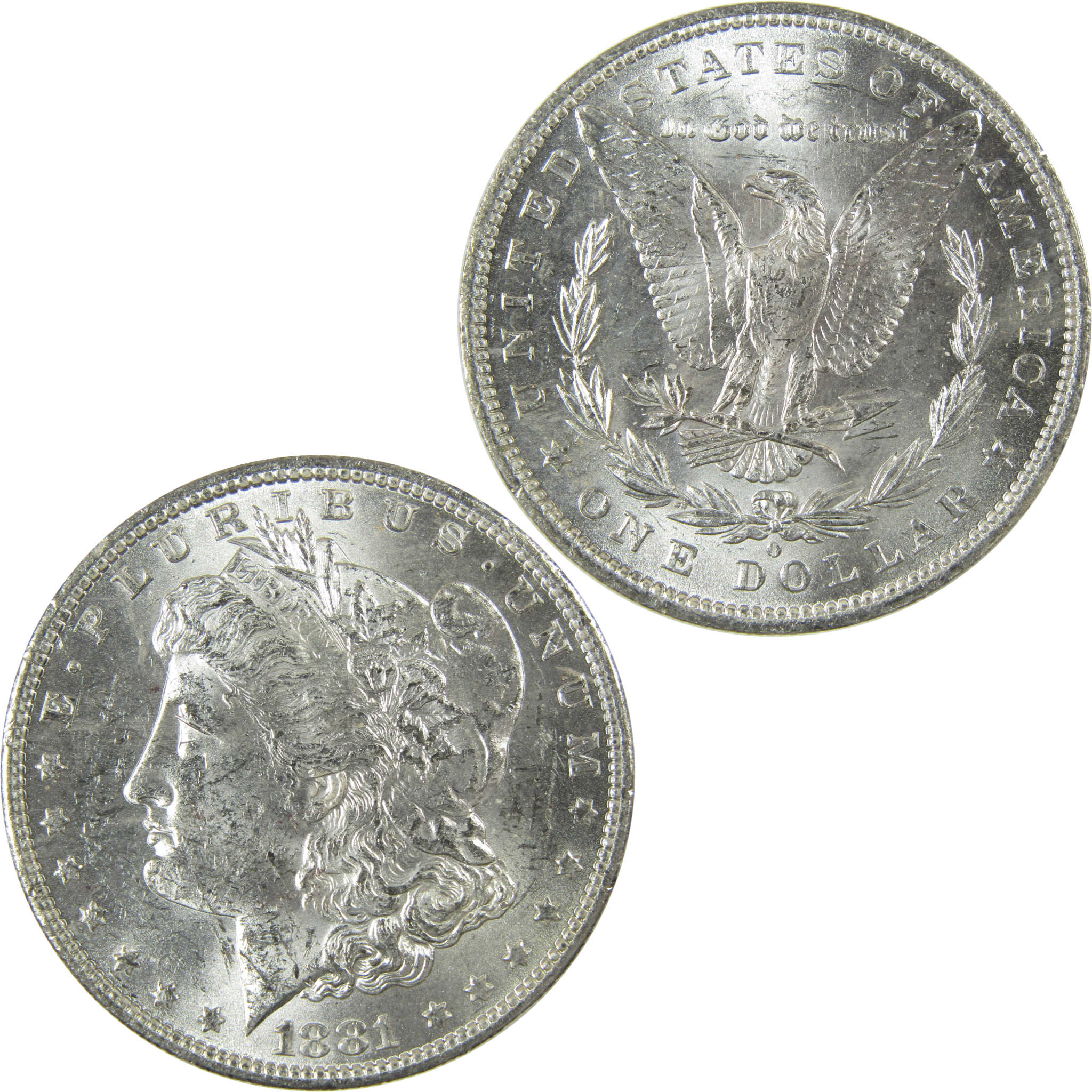 1881 O Morgan Silver Dollar Uncirculated Mint State $1 Coin SKU:I27708