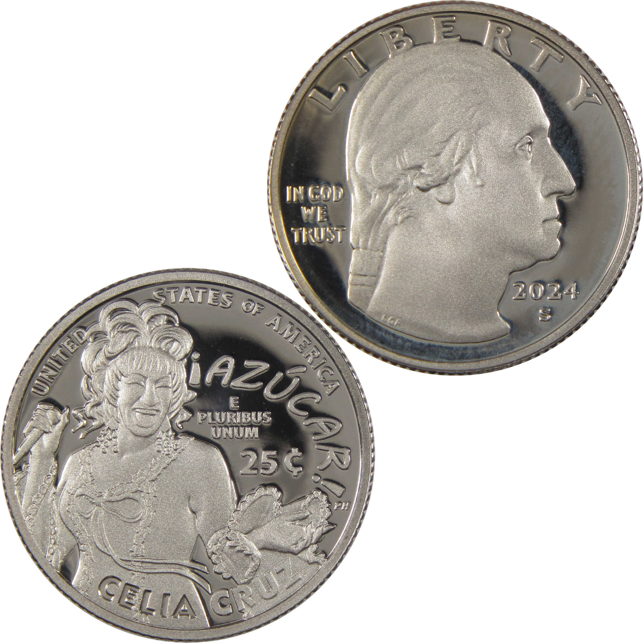 2024 S Celia Cruz American Women Quarter Choice Proof Clad 25c Coin