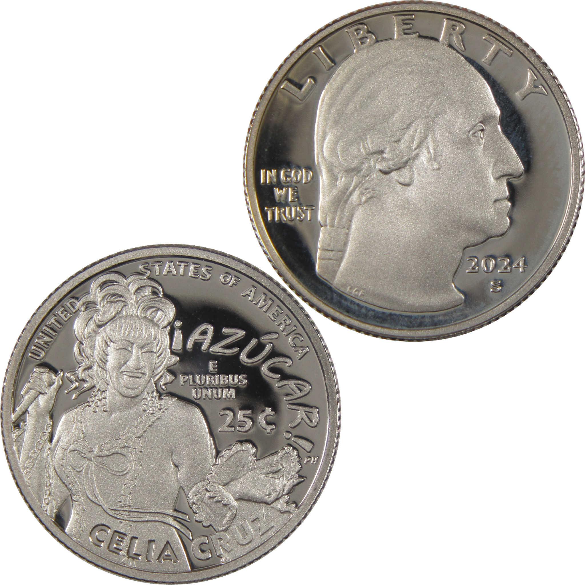 2024 S Celia Cruz American Women Quarter Choice Proof Clad 25c Coin