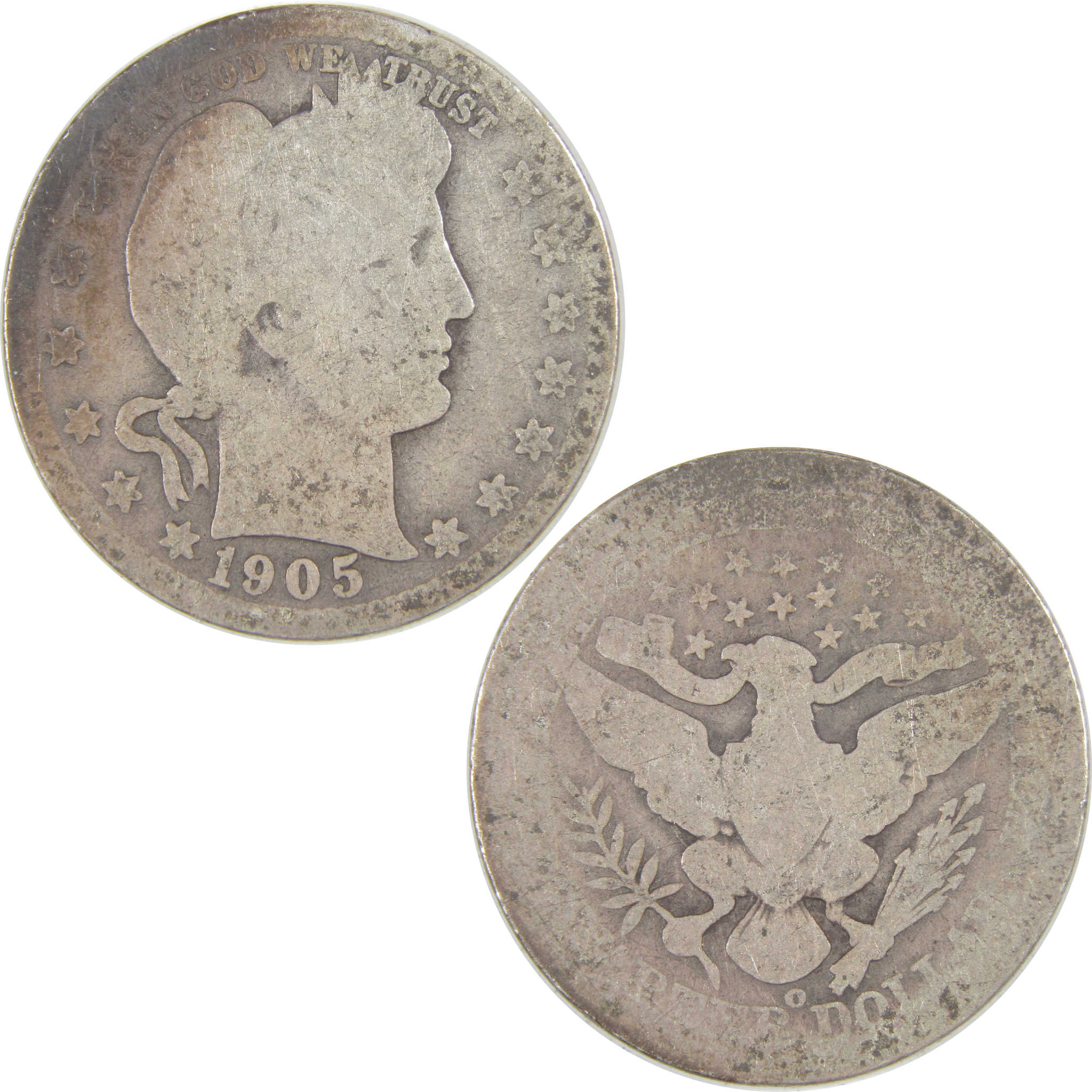 1905 O Barber Quarter AG About Good Silver 25c Coin SKU:I16755