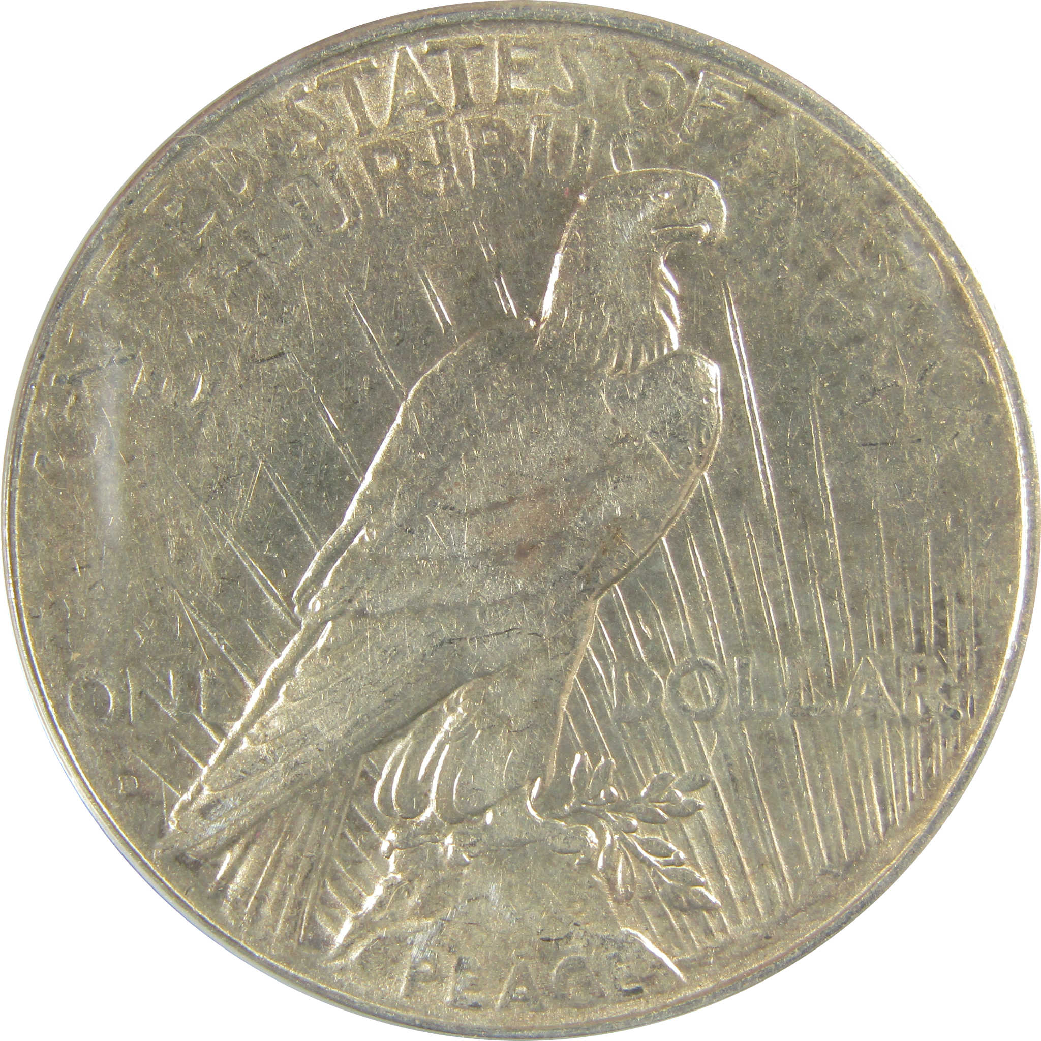 1934 D Peace Dollar AU 50 Details ANACS Silver $1 Coin SKU:I21583