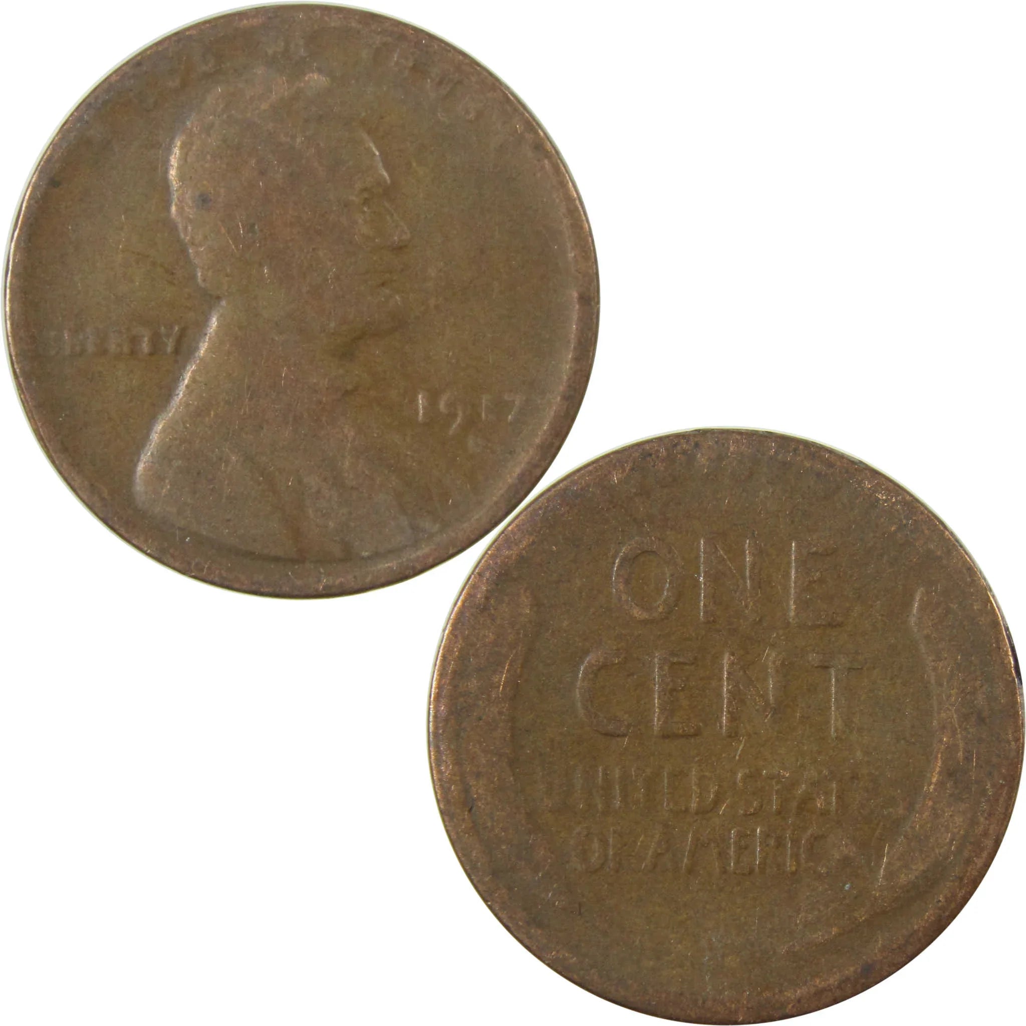 1917 D Lincoln Wheat Cent G Good Penny 1c Coin Collectible SKU:I26703