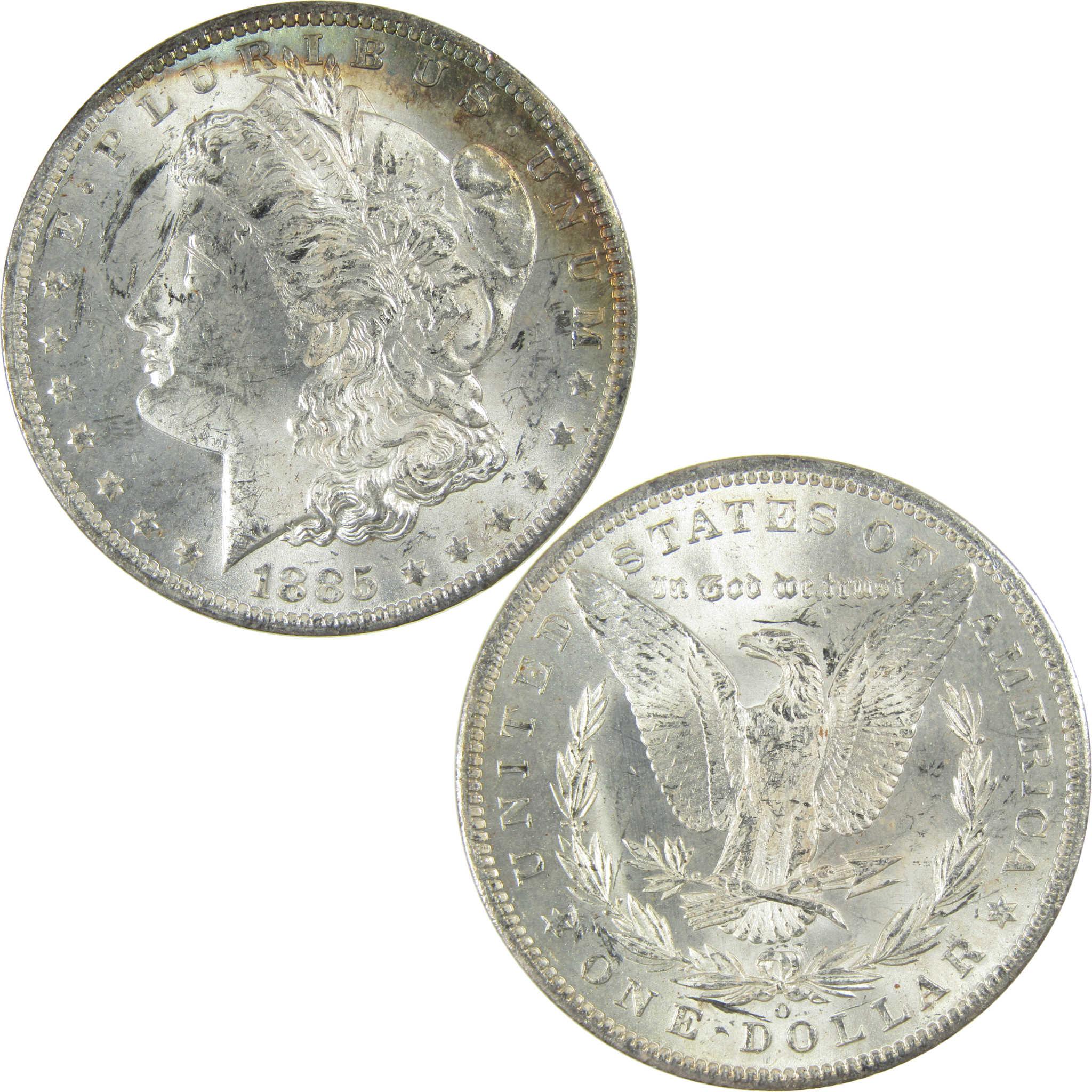 1885 O Morgan Silver Dollar Uncirculated Mint State $1 Coin SKU:I27471 - Morgan coin - Morgan silver dollar - Morgan silver dollar for sale - Profile Coins & Collectibles