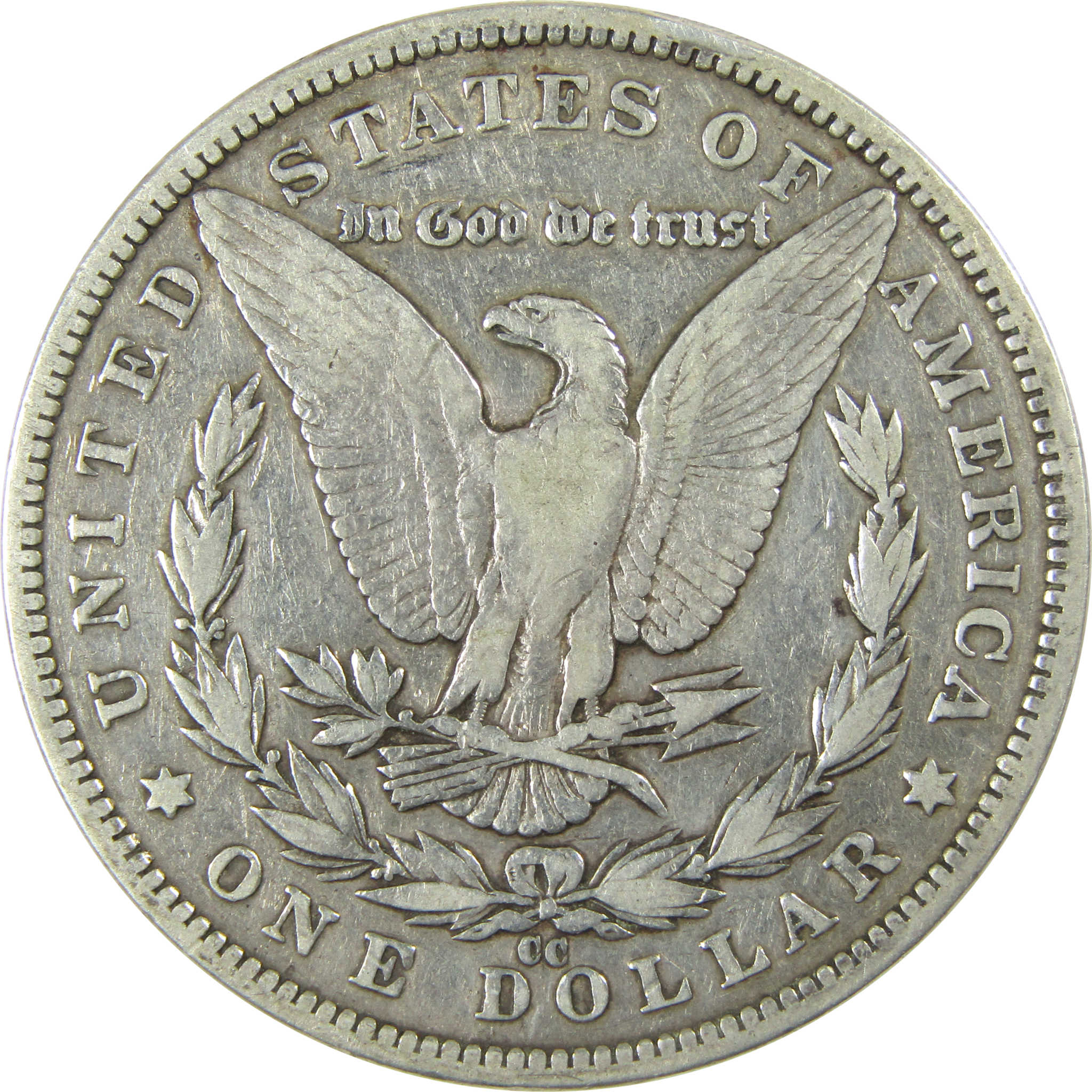 1890 CC Morgan Silver Dollar F Fine Details $1 Coin SKU:CP746 - Morgan coin - Morgan silver dollar - Morgan silver dollar for sale - Profile Coins & Collectibles