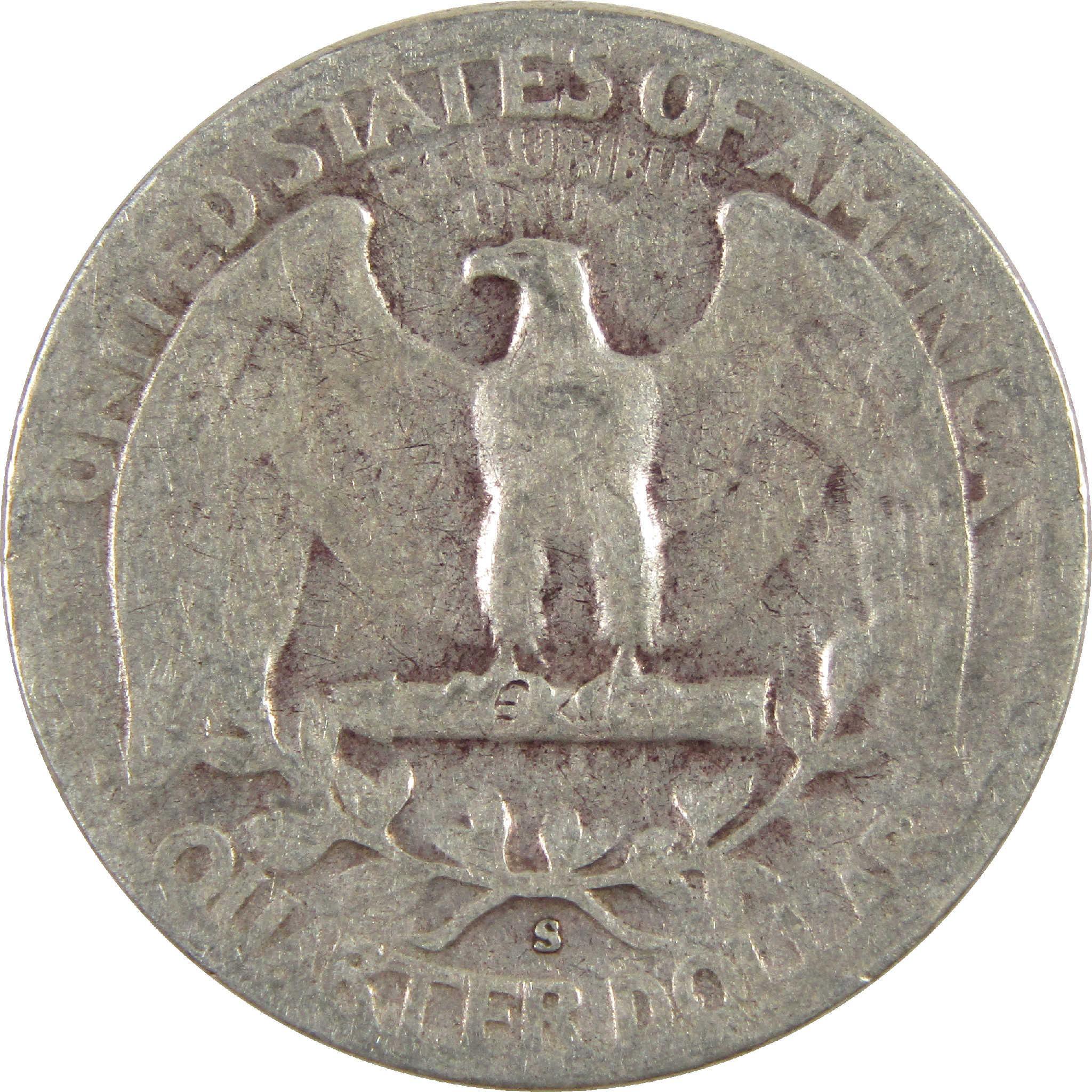 1947 S Washington Quarter Circulated Silver 25c Coin Collectible