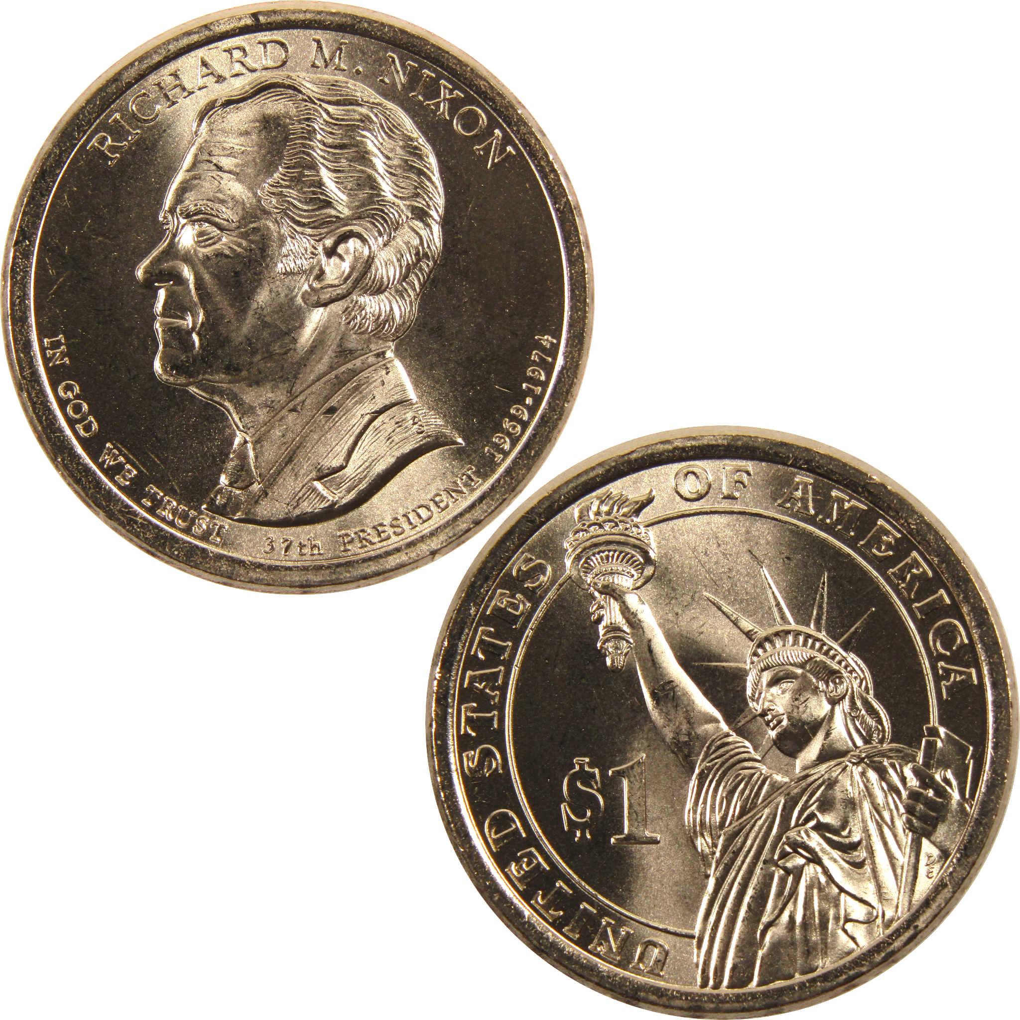 2016 P Richard M Nixon Presidential Dollar BU Uncirculated $1 Coin