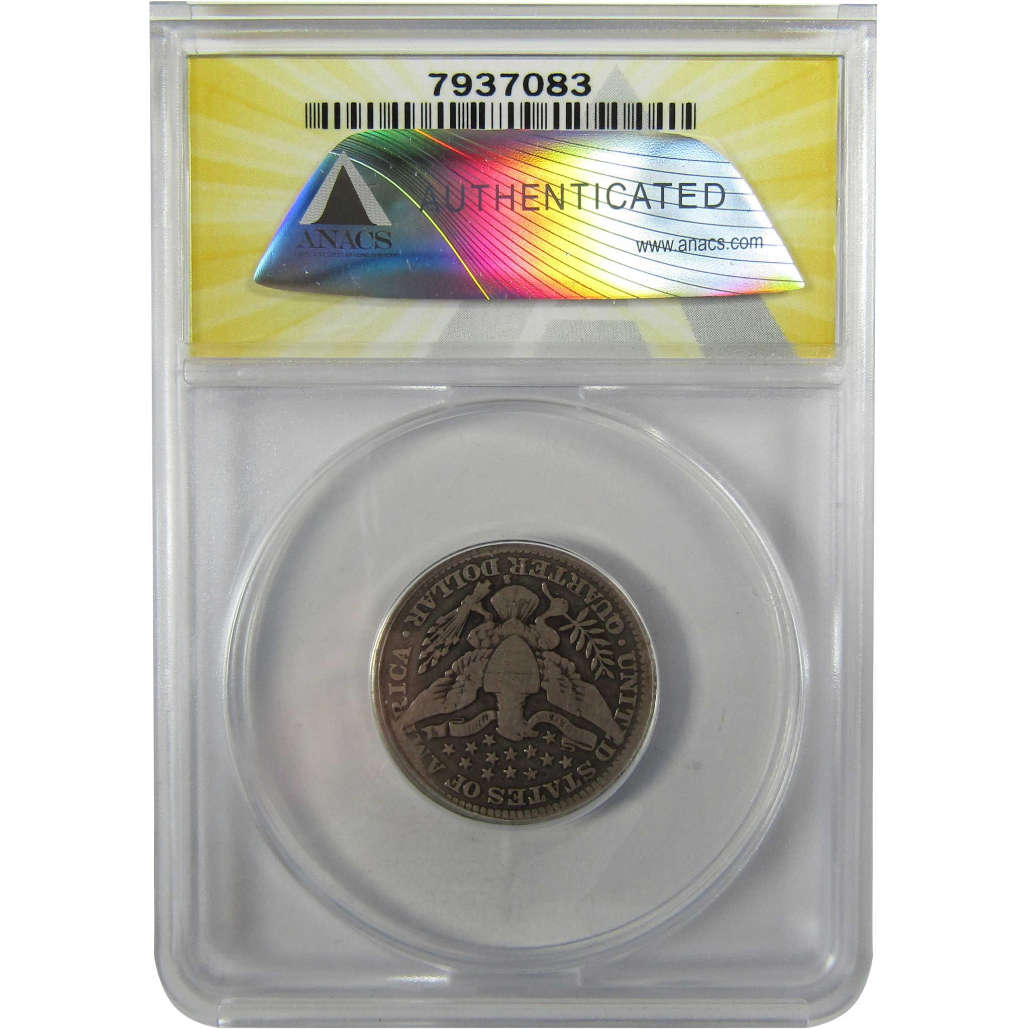 1914 S Barber Silver Quarter G 6 ANACS 25c Coin Collectible SKU:I28022