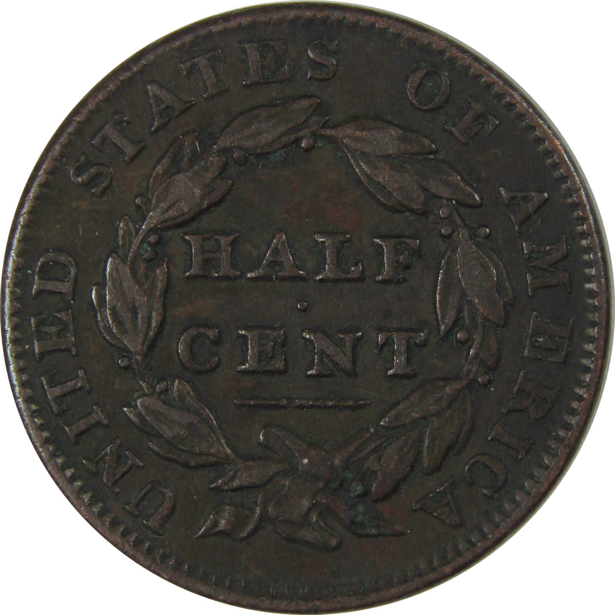 1835 Classic Head Copper Half Cent XF EF Extremely Fine SKU:I23881