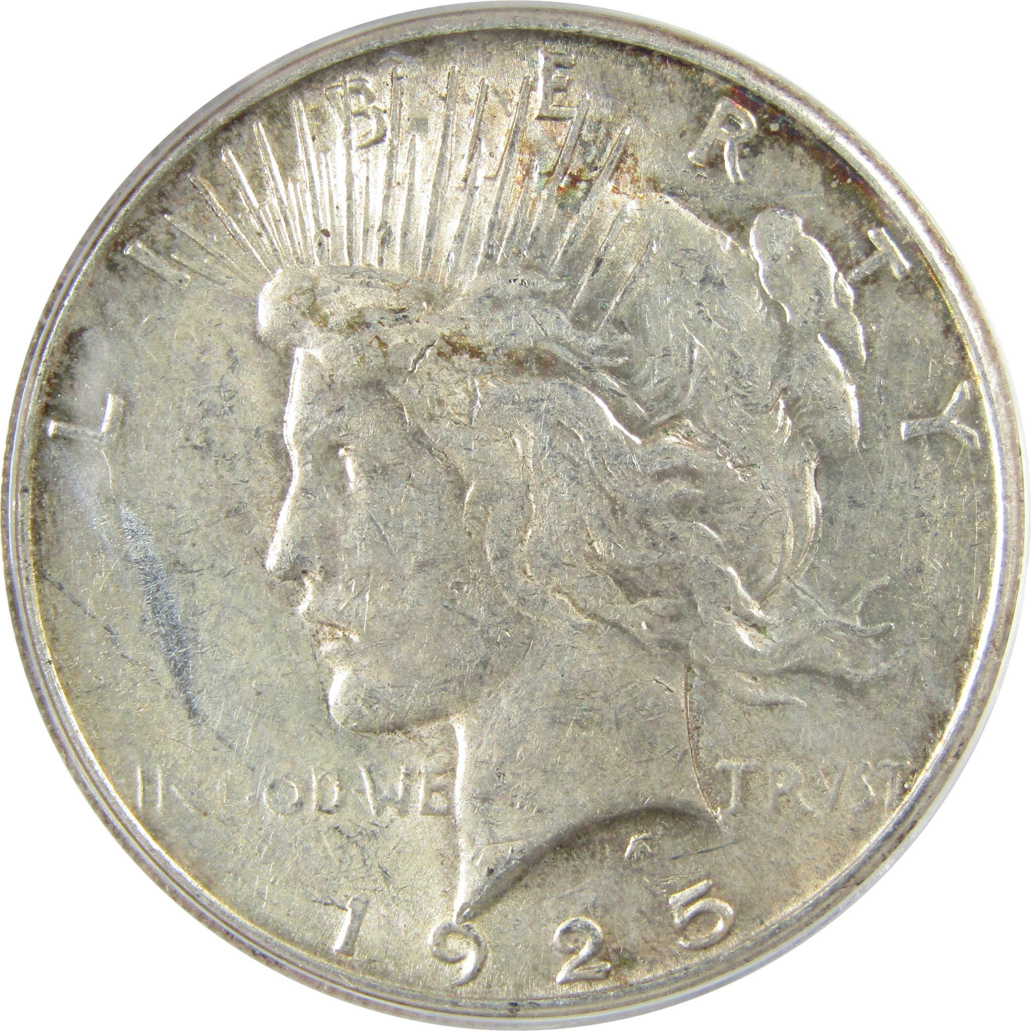 1925 S Peace Silver Dollar EF 45 ANACS $1 Coin Collectible SKU:I25680