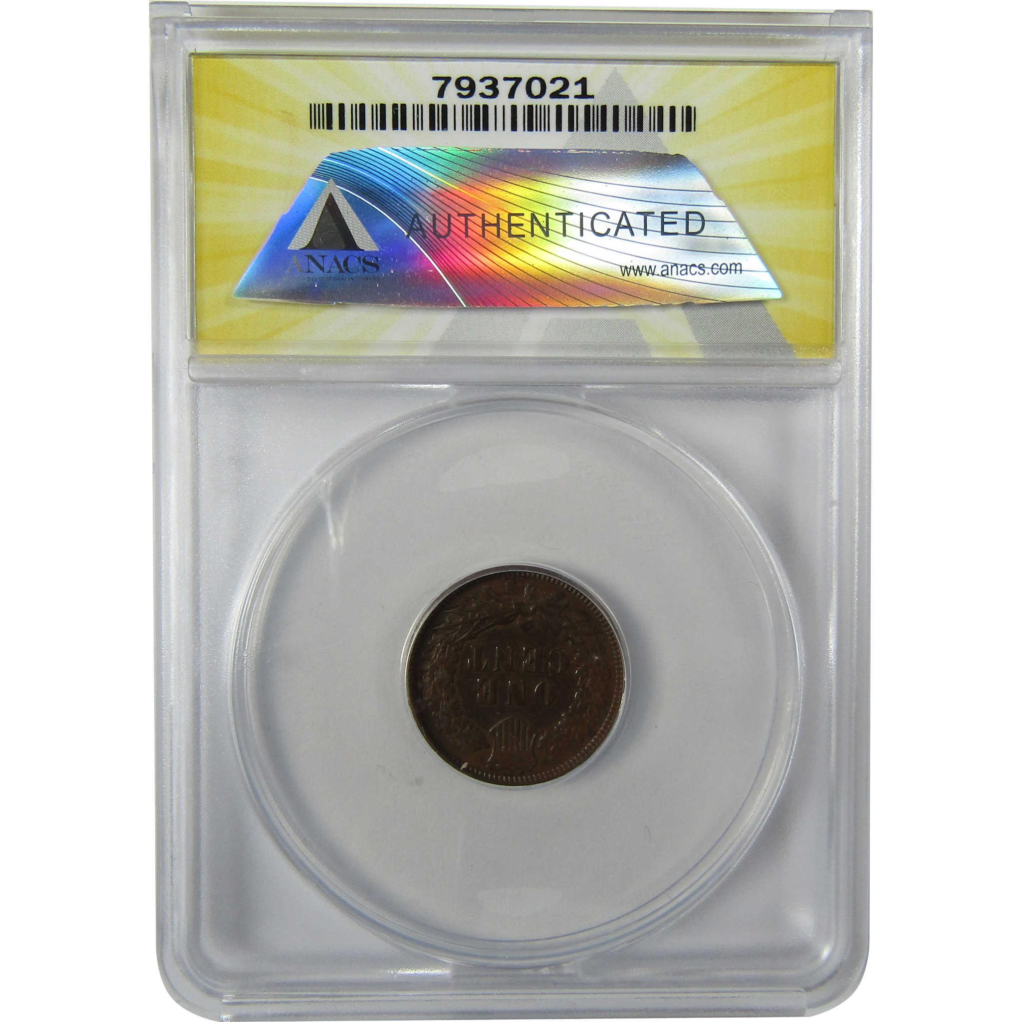1908 S Indian Head Cent AU 50 ANACS Penny 1c Coin SKU:I27943