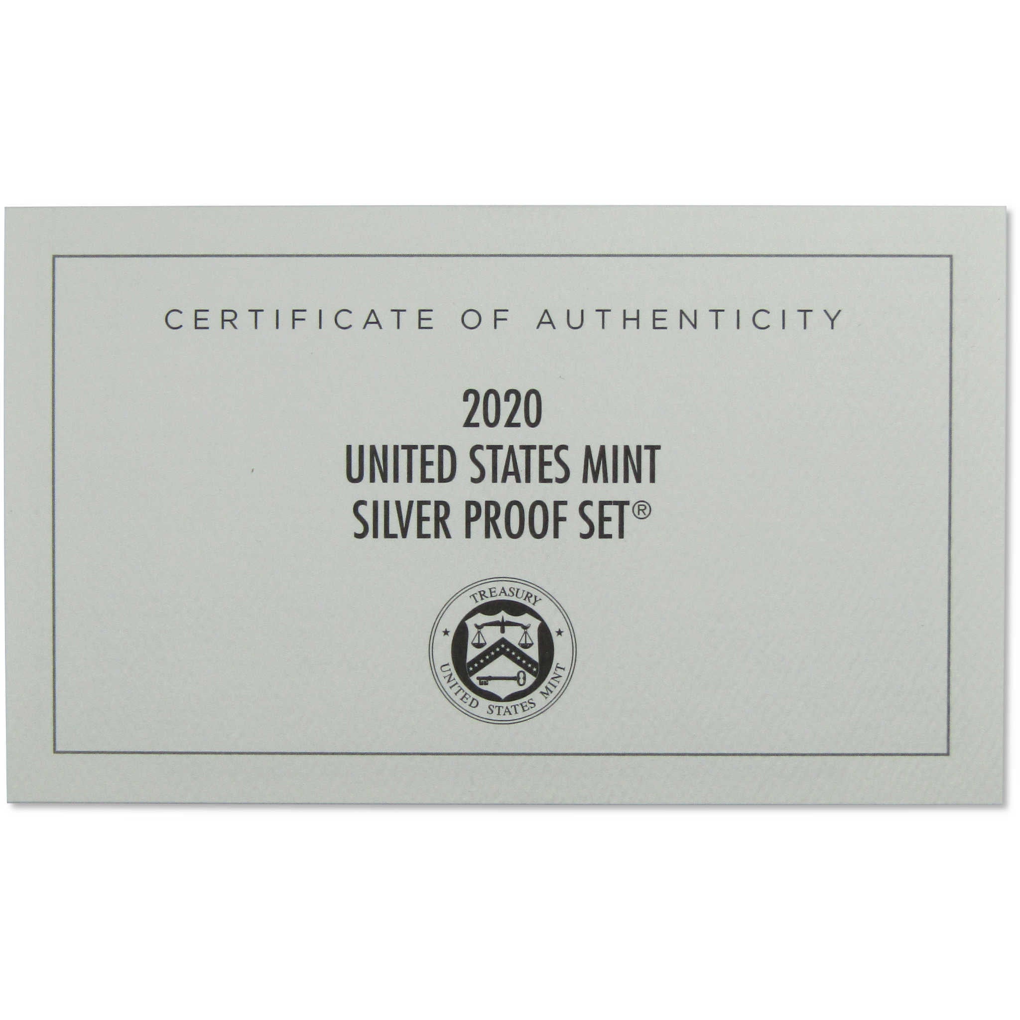 2020 Silver Proof Set U.S Mint OGP COA No Reverse Proof Nickel