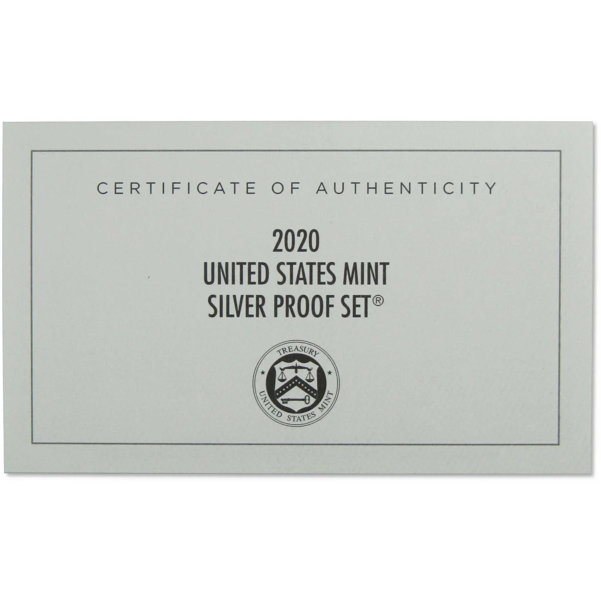 2020 Silver Proof Set U.S Mint OGP COA No Reverse Proof Nickel