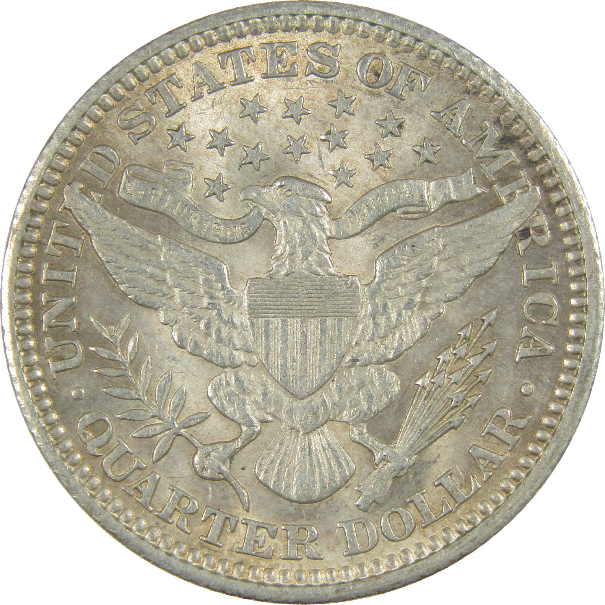 1907 Barber Quarter CH AU Choice About Uncirculated Silver 25c Coin