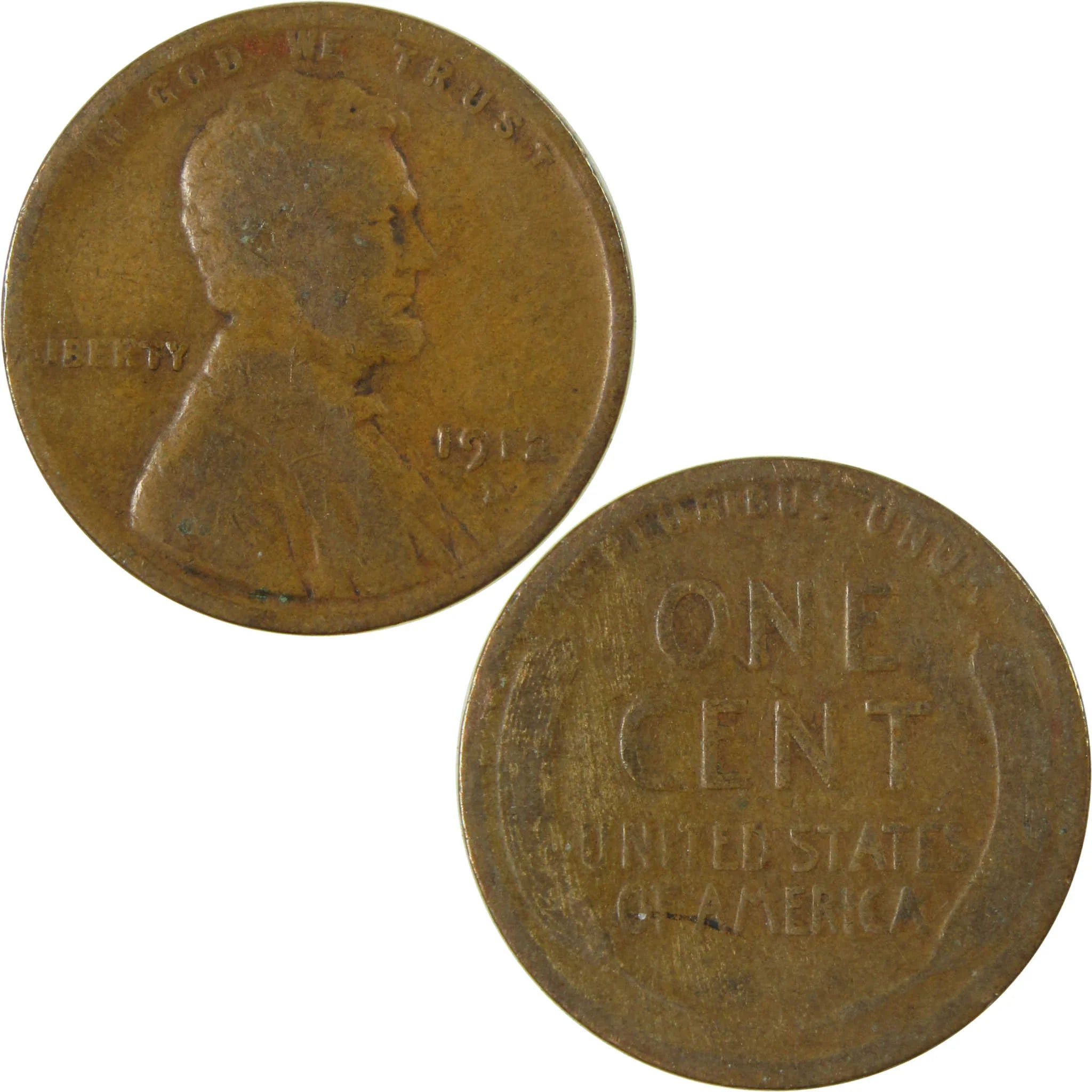 1912 D Lincoln Wheat Cent G Good Penny 1c Coin Collectible SKU:I27163