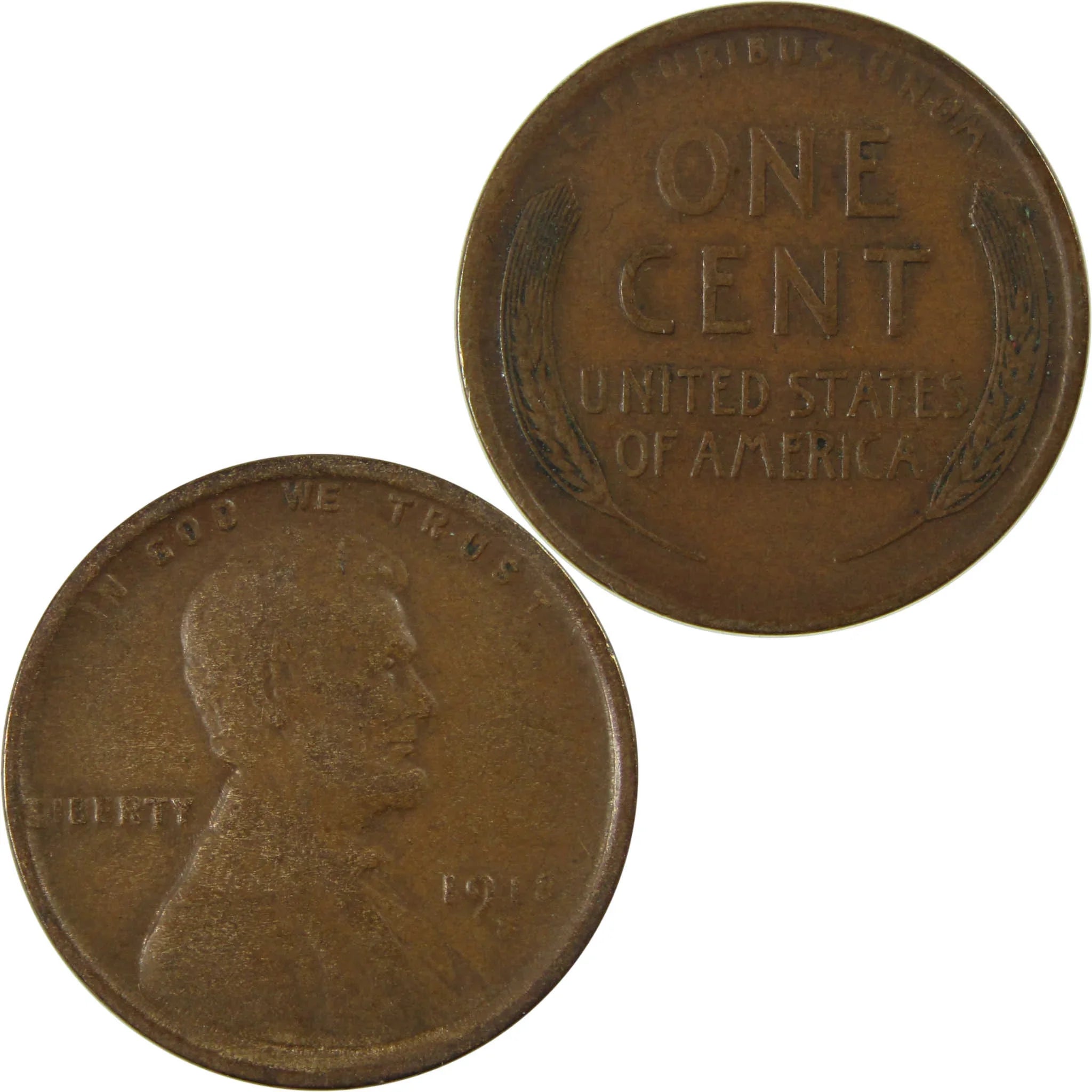 1918 S Lincoln Wheat Cent VF Very Fine Penny 1c Coin SKU:I25858