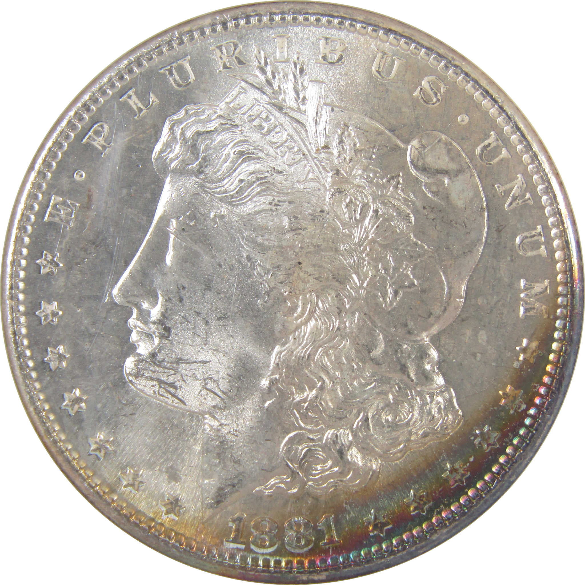 1881 S Morgan Dollar MS 64 NGC Silver Uncirculated Toned SKU:I18348