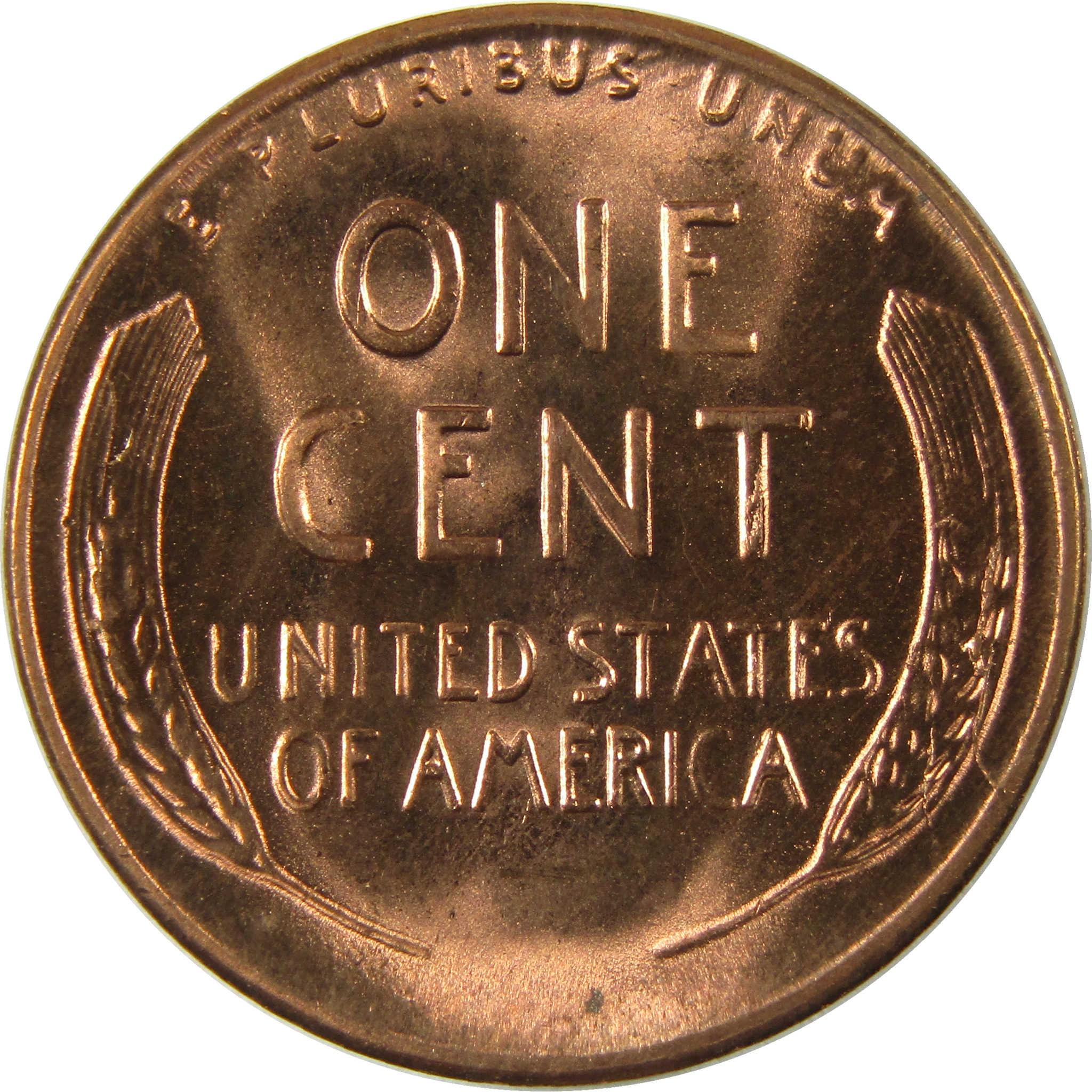 1954 S Lincoln Wheat Cent Uncirculated Mint State Penny 1c Coin