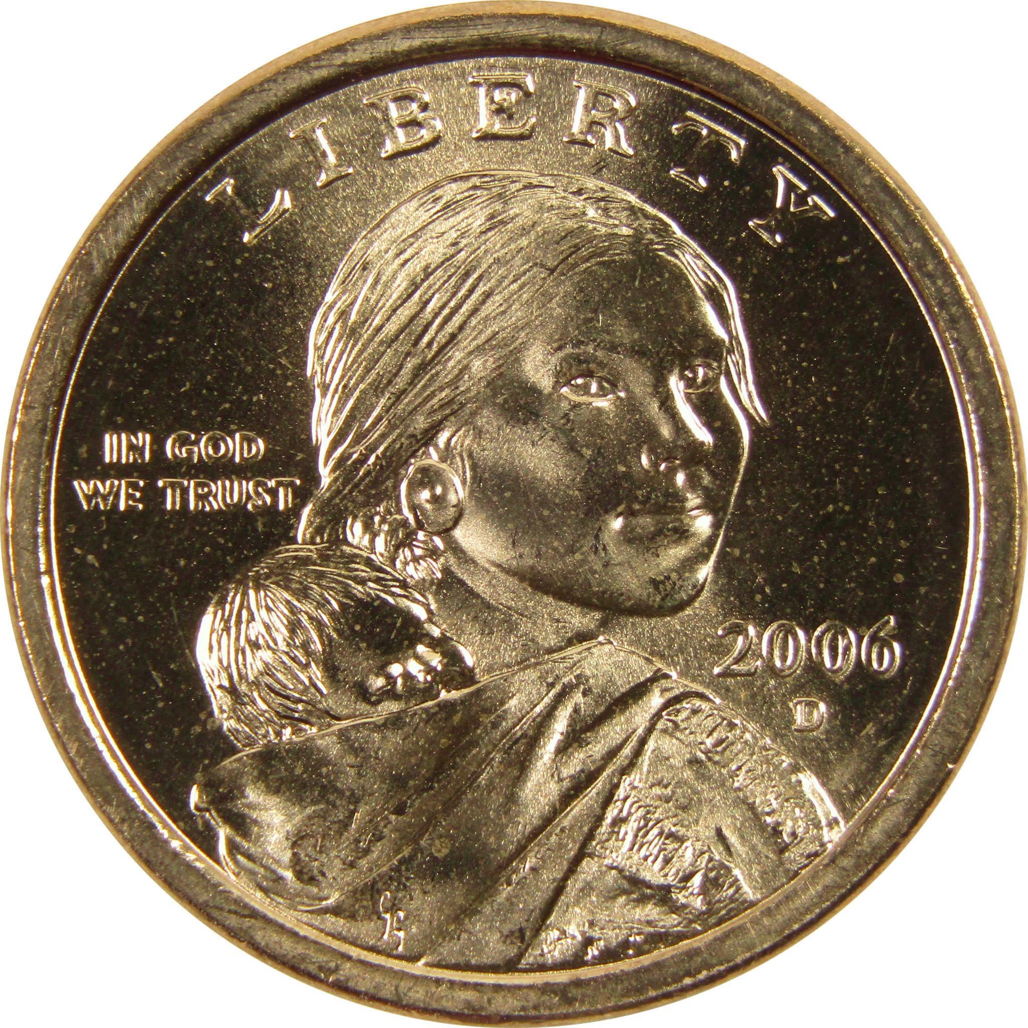 thumbnail image 2 of 2010 P+D Sacagawea Native American $1 Dollars – BU From Mint Rolls, Uncirculated 2 of 5